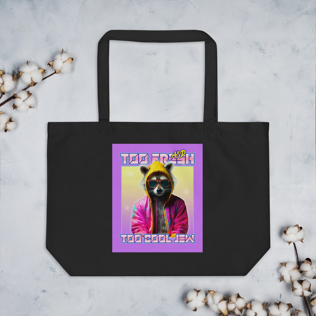 Mr Racoon | Large Organic Tote Bag