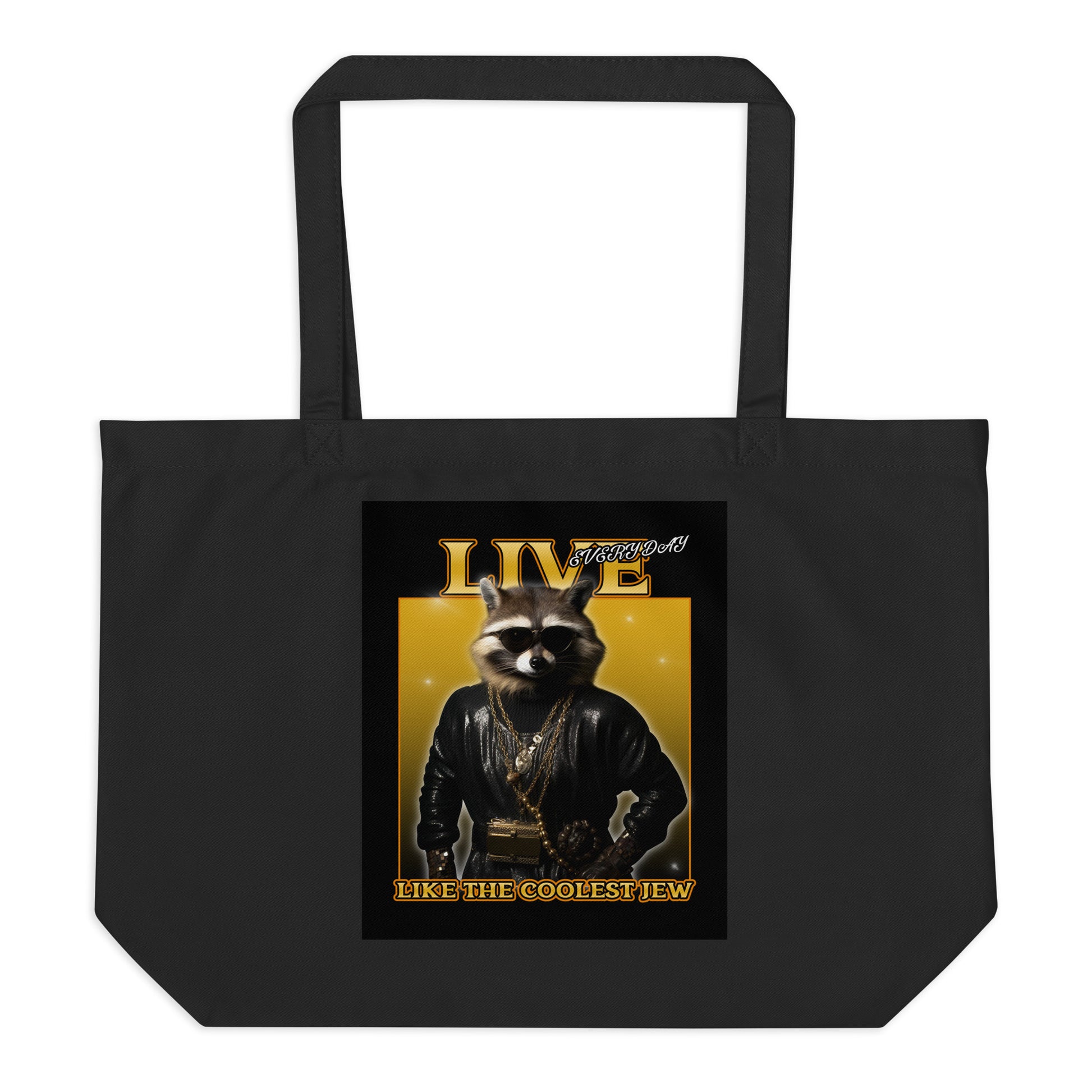 Mr Racoon | Large Organic Tote Bag