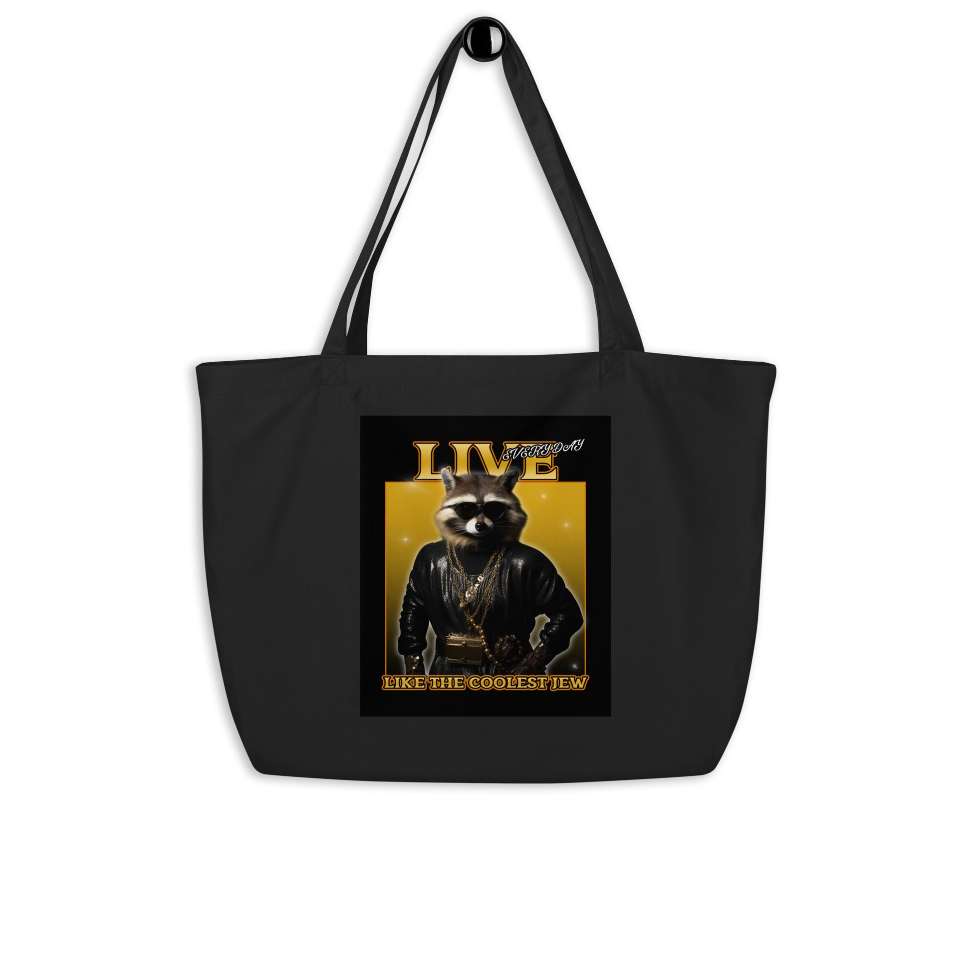 Mr Racoon | Large Organic Tote Bag