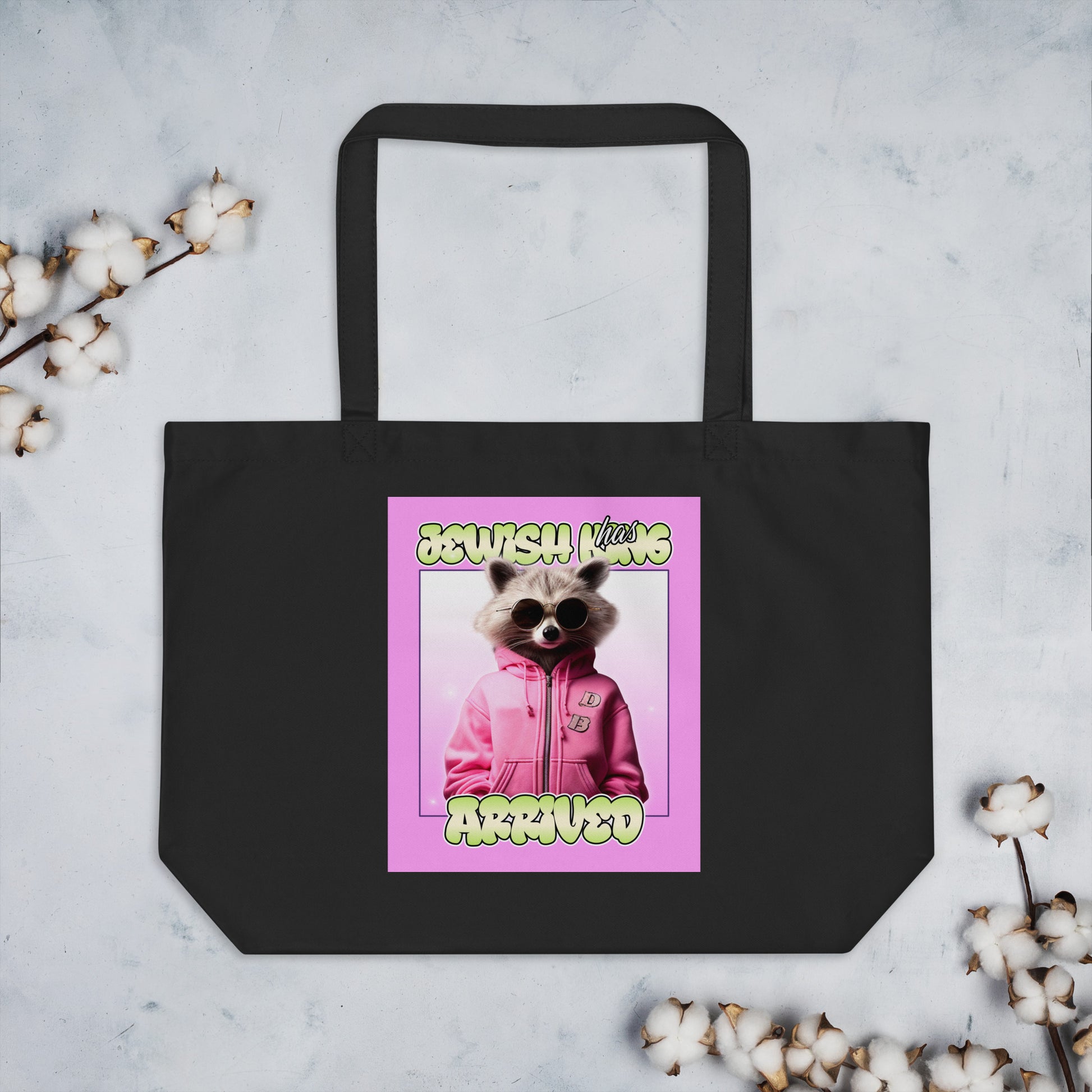 Mr Racoon | Large Organic Tote Bag Jouparty