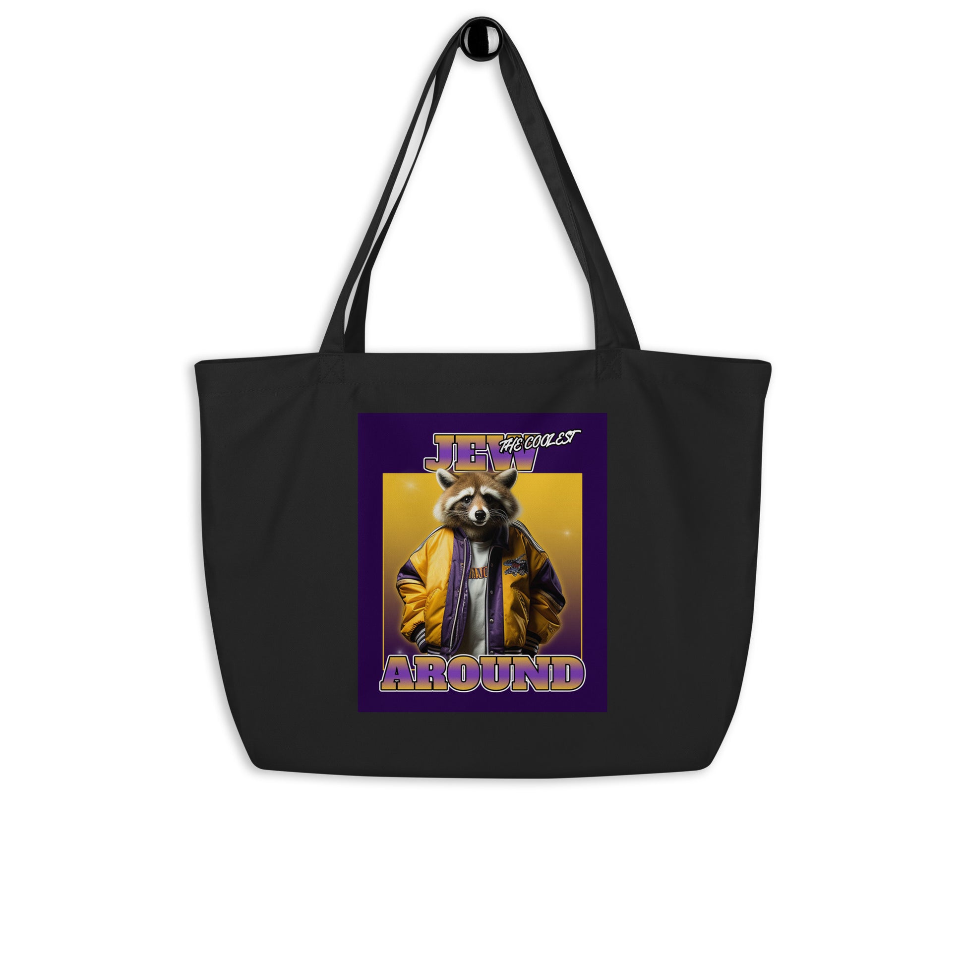 Mr Racoon | Large Organic Tote Bag Jouparty