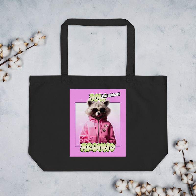 Mr Racoon | Large Organic Tote Bag