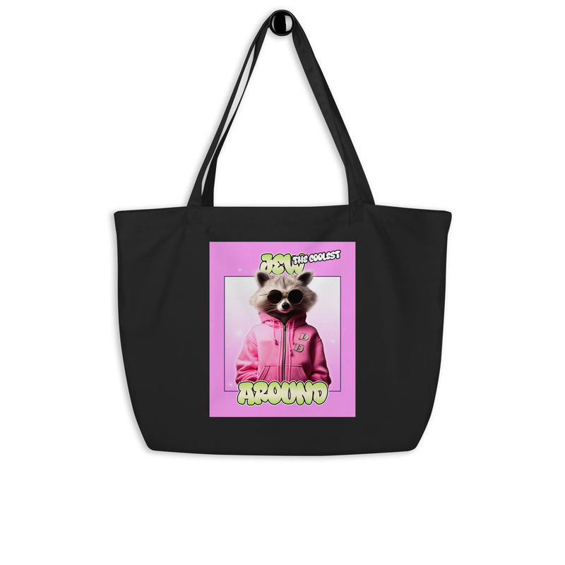Mr Racoon | Large Organic Tote Bag