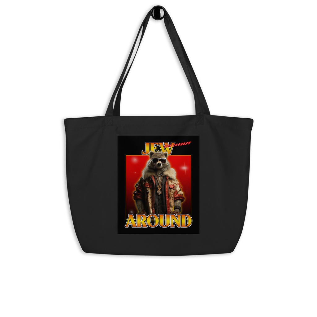 Mr Racoon | Large Organic Tote Bag Jouparty