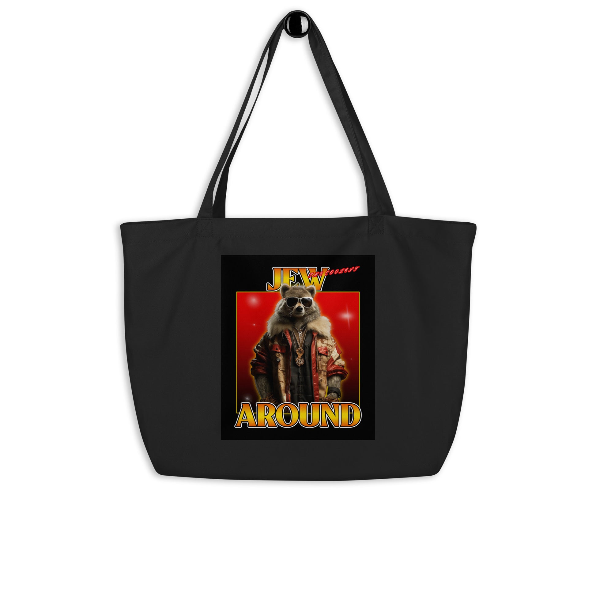 Mr Racoon | Large Organic Tote Bag Jouparty