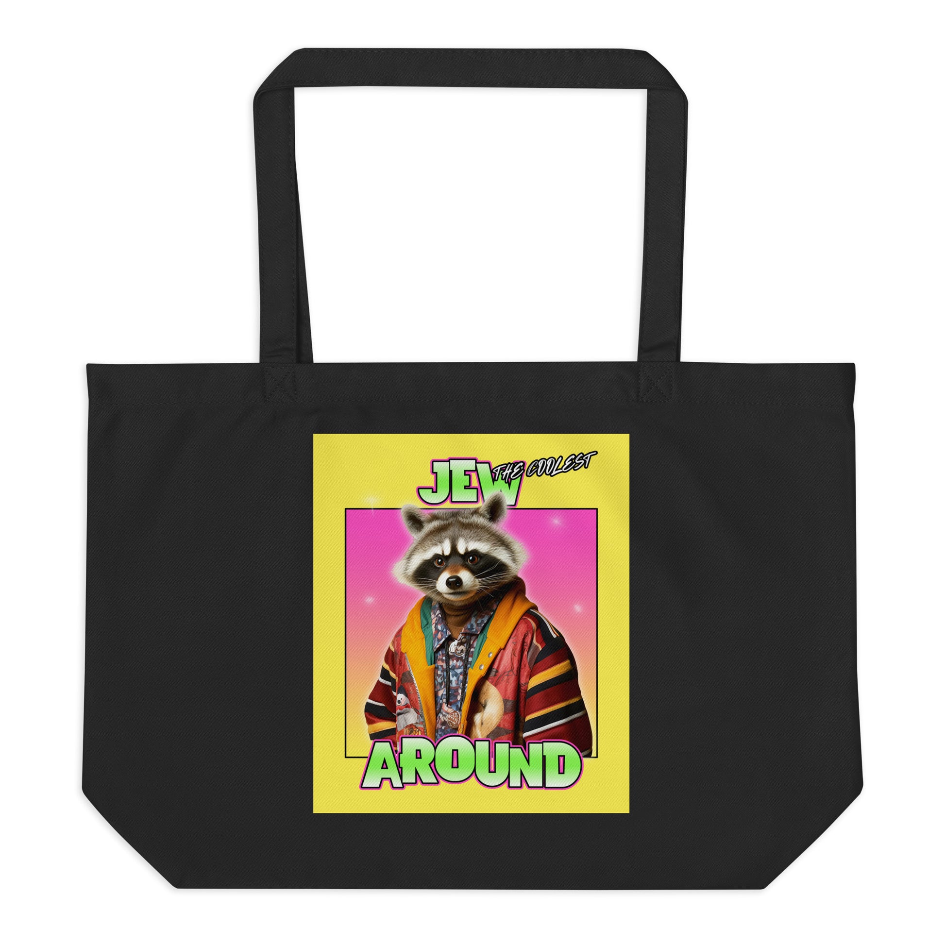 Mr Racoon | Large Organic Tote Bag Jouparty