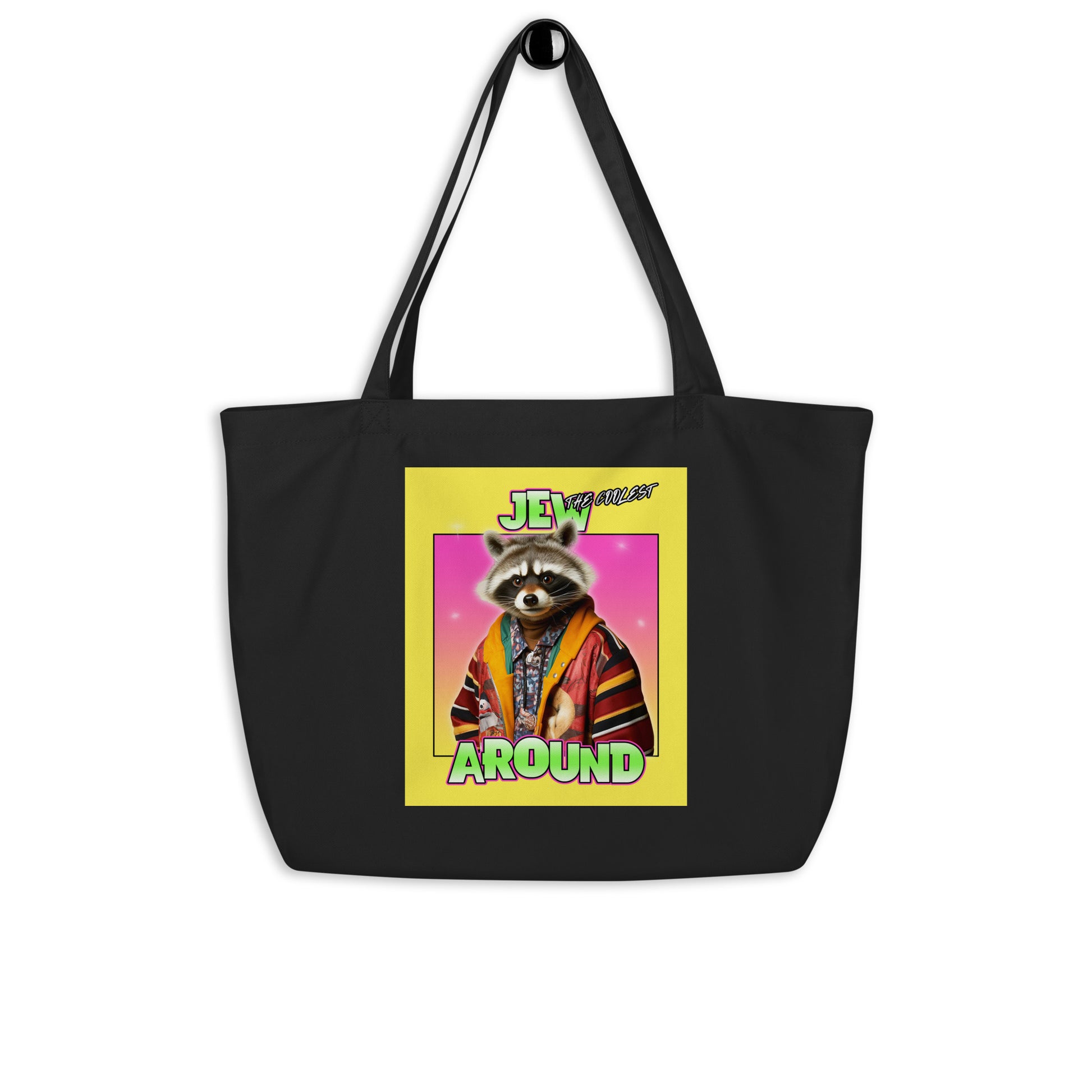 Mr Racoon | Large Organic Tote Bag Jouparty
