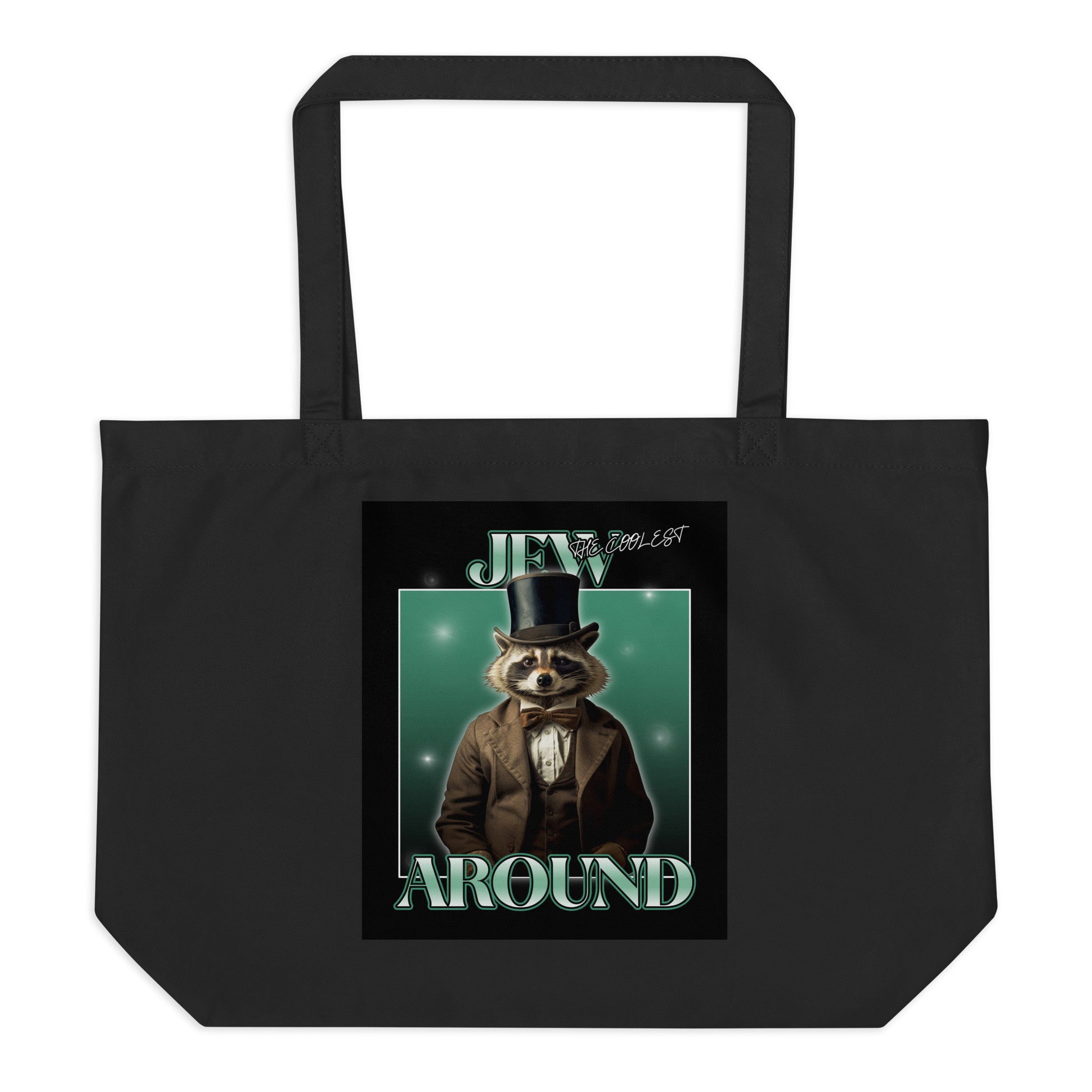Mr Racoon | Large Organic Tote Bag Jouparty