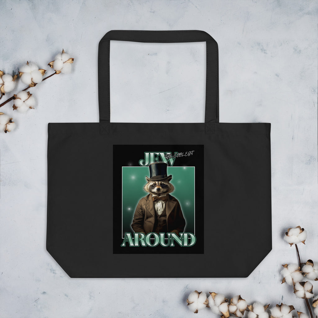 Mr Racoon | Large Organic Tote Bag Jouparty