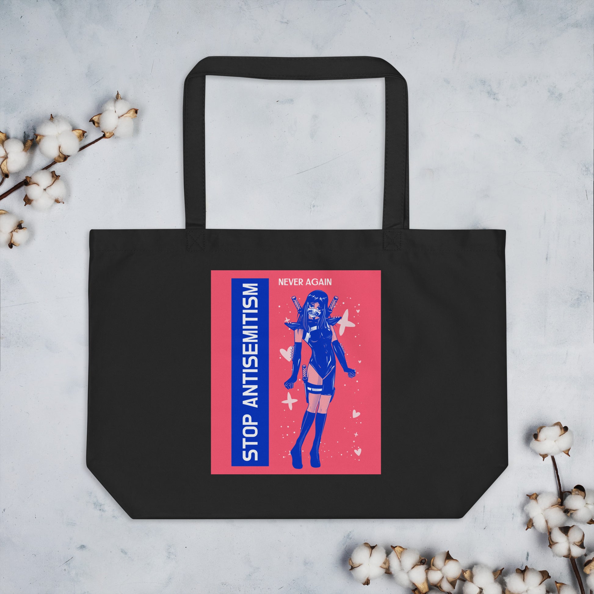 Girl Book | Antisemitism | Large Organic Tote Bag