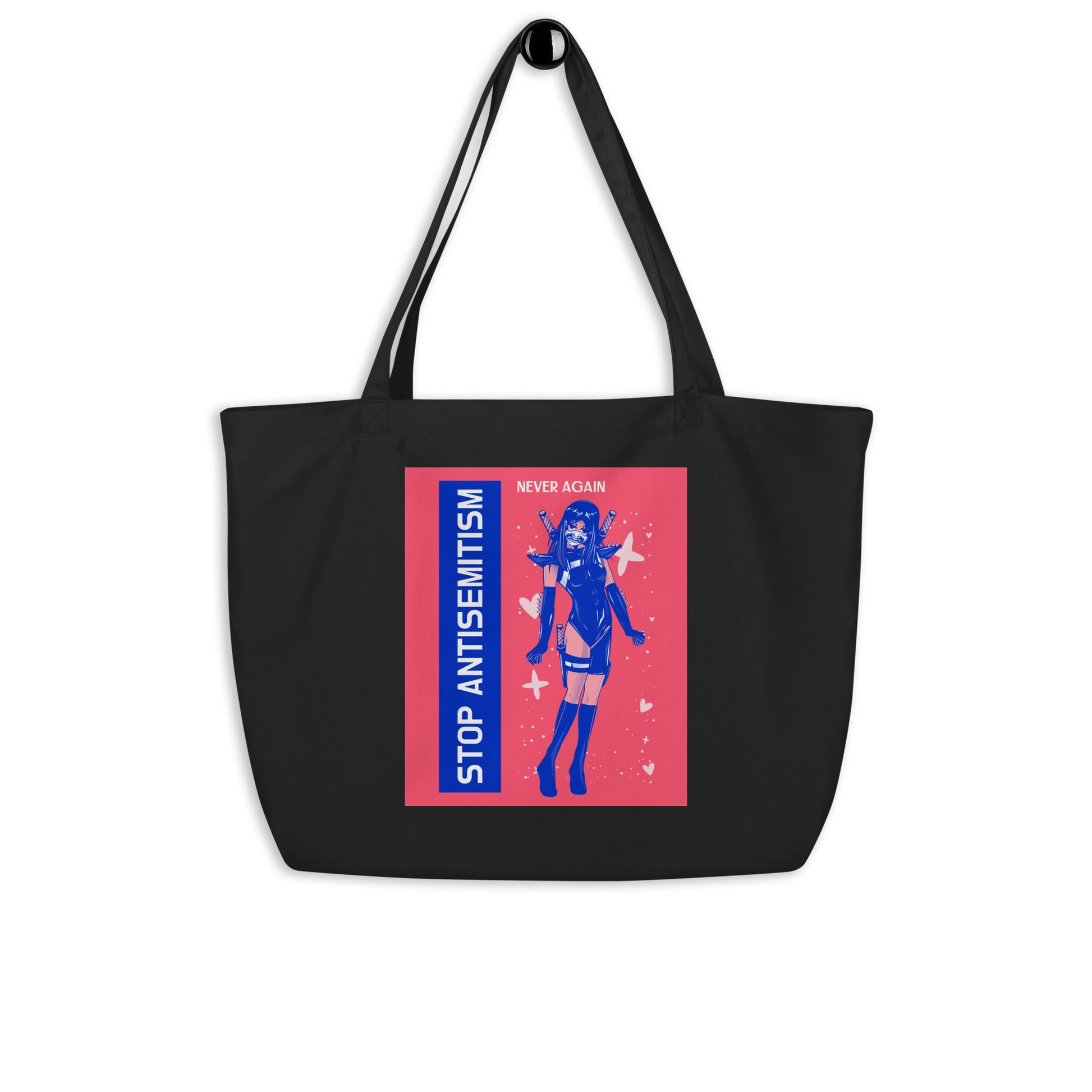 Girl Book | Antisemitism | Large Organic Tote Bag