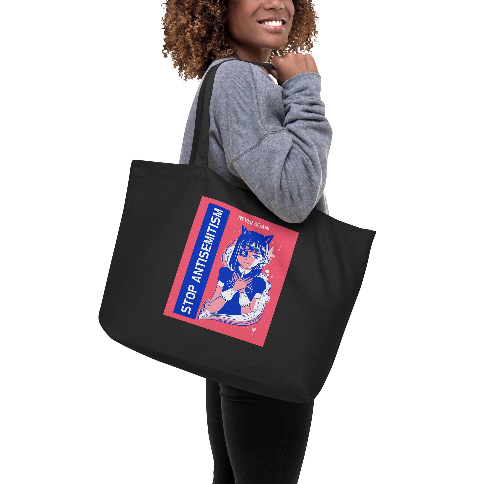 Girl Book | Antisemitism | Large Organic Tote Bag