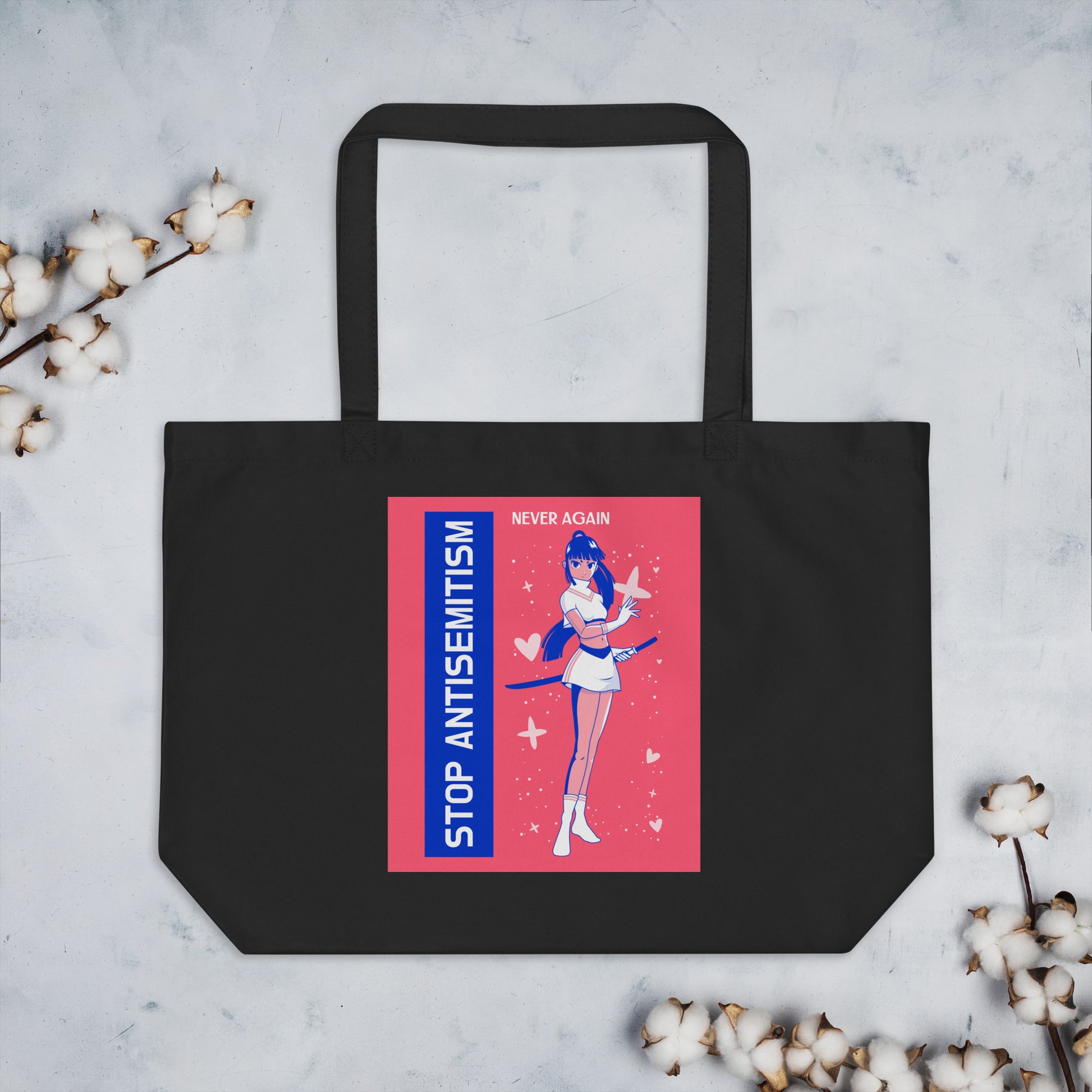 Girl Book | Antisemitism | Large Organic Tote Bag