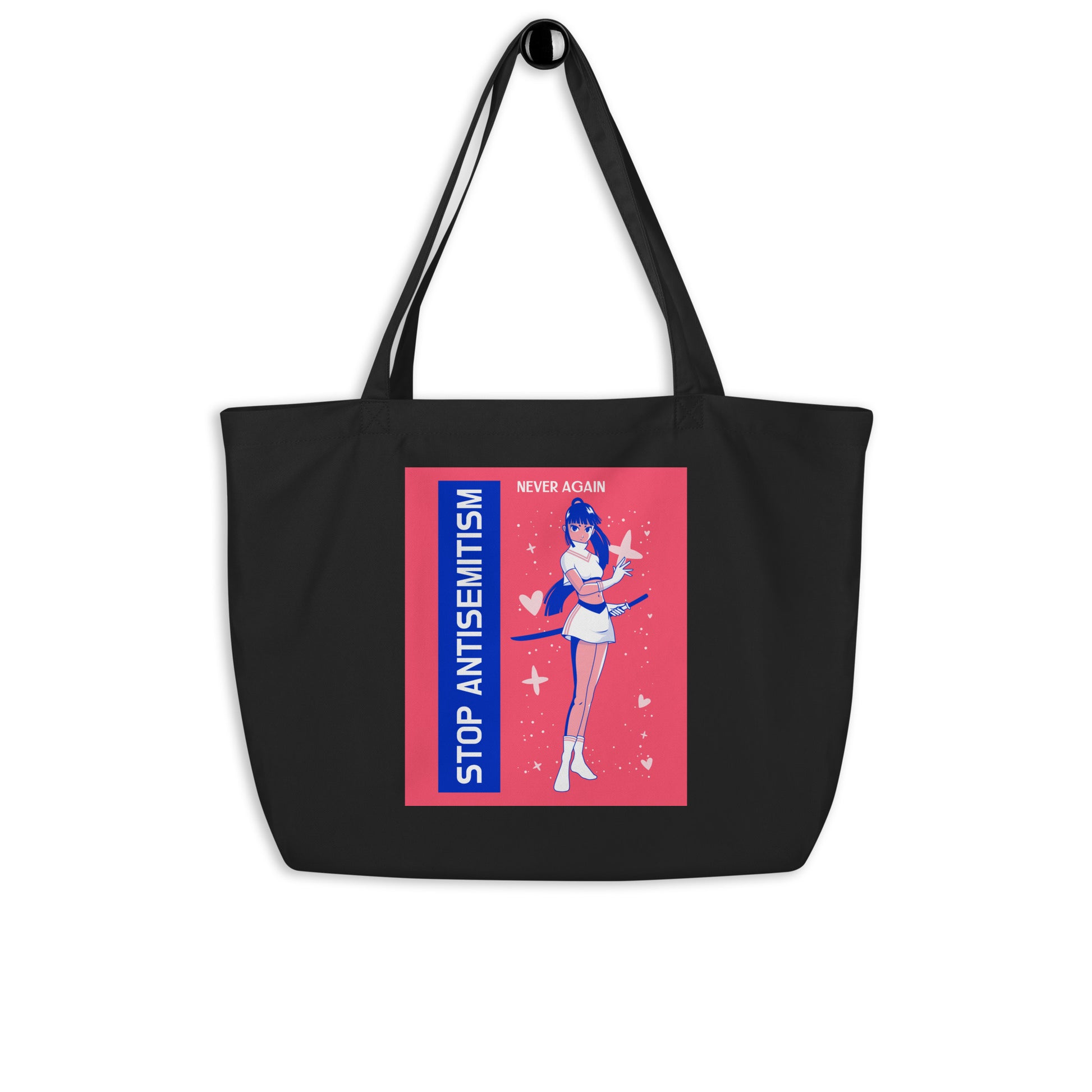 Girl Book | Antisemitism | Large Organic Tote Bag