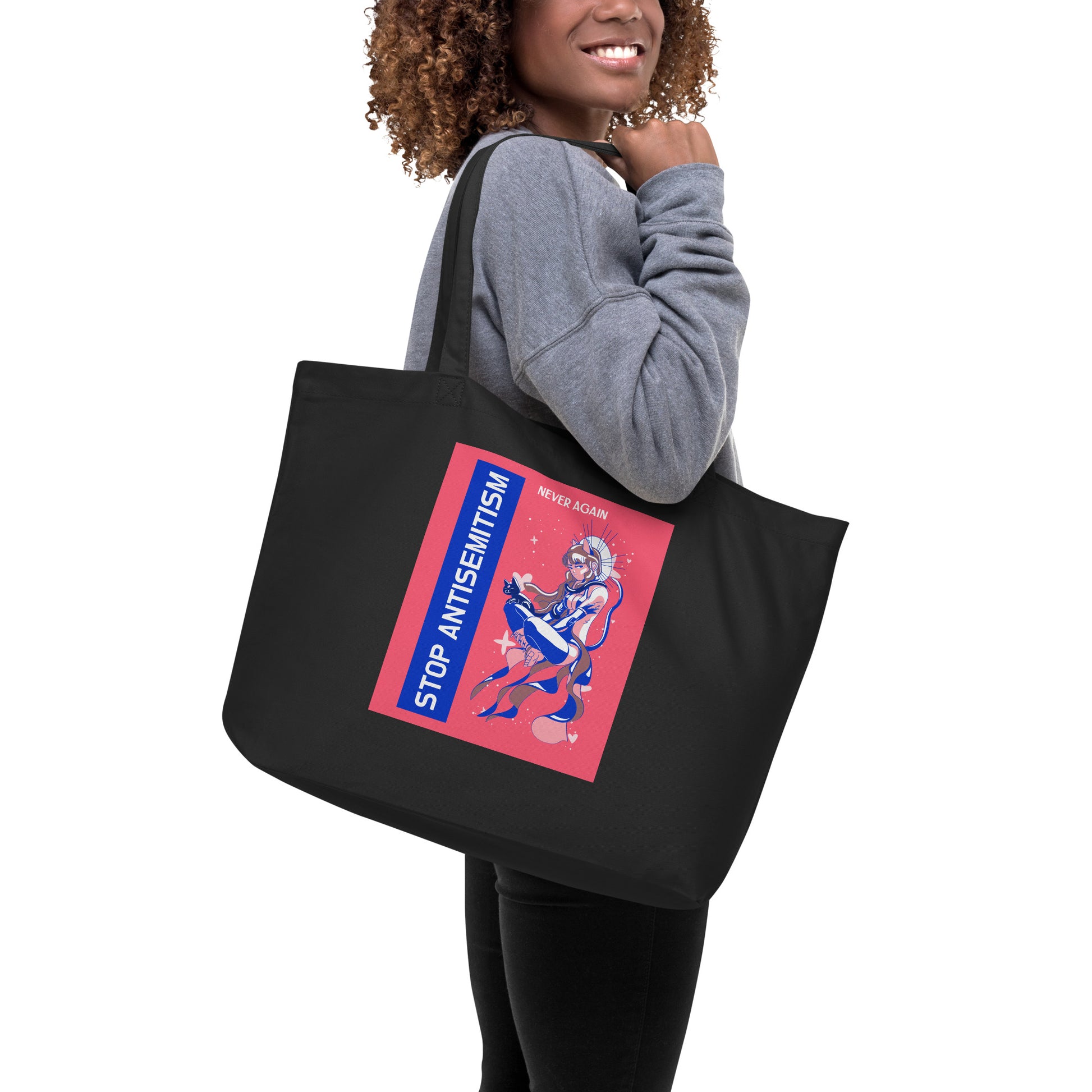 Girl Book | Antisemitism | Large Organic Tote Bag