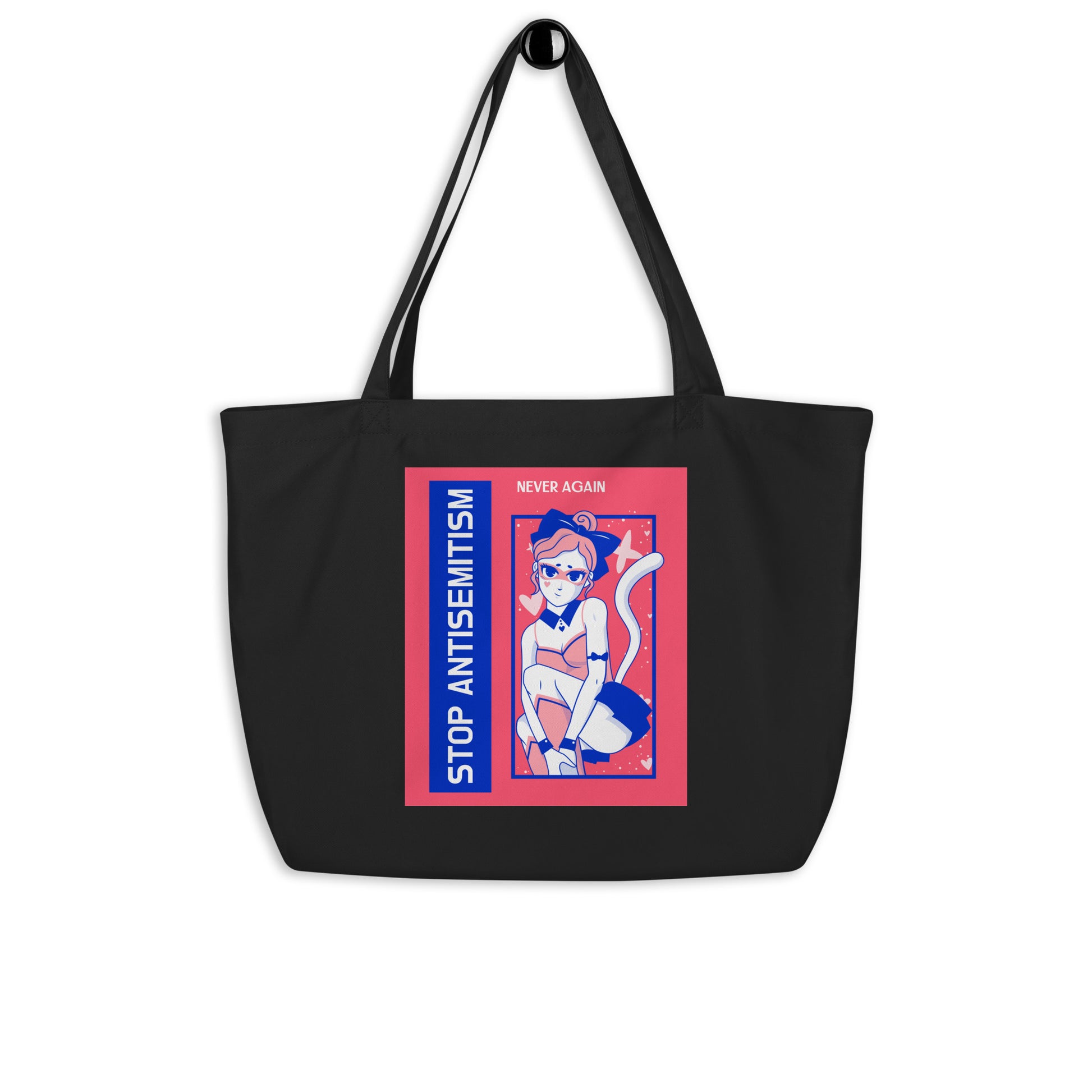 Girl Book | Antisemitism | Large Organic Tote Bag