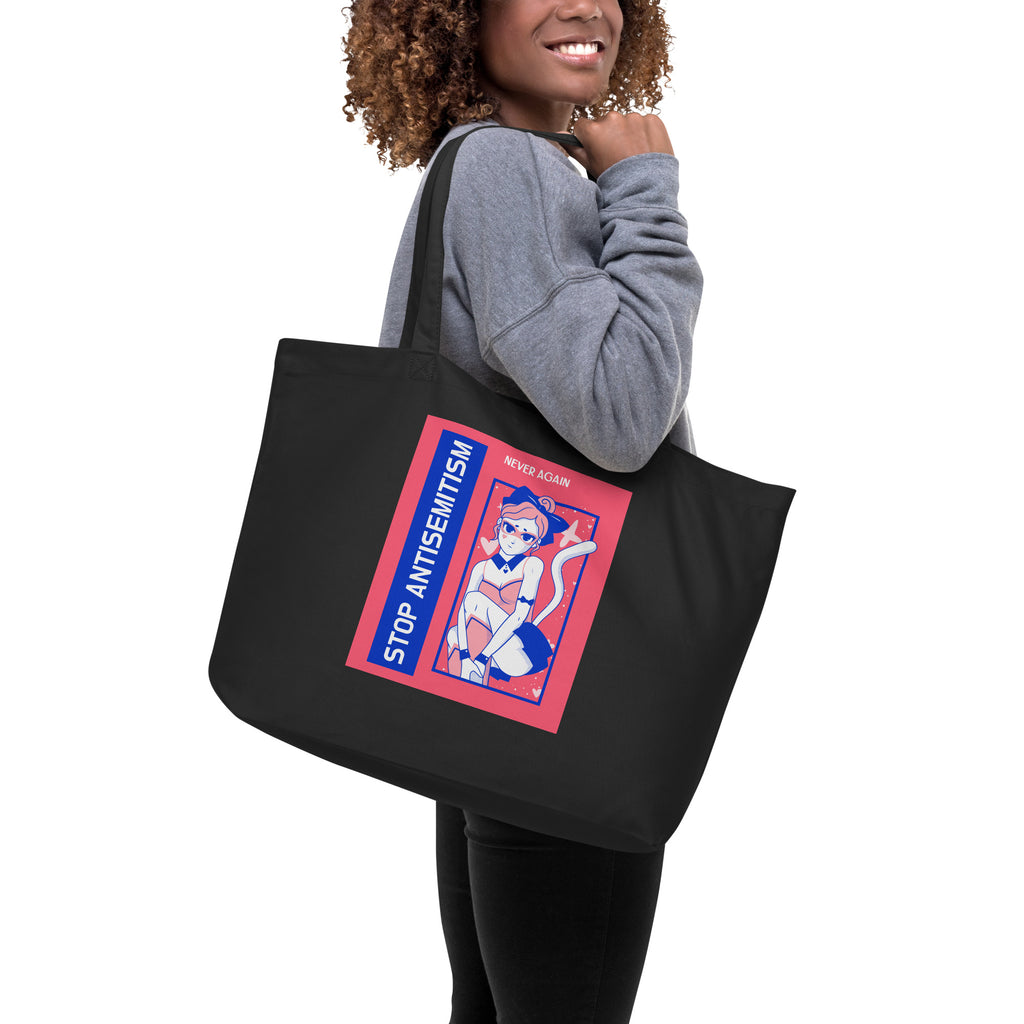 Girl Book | Antisemitism | Large Organic Tote Bag