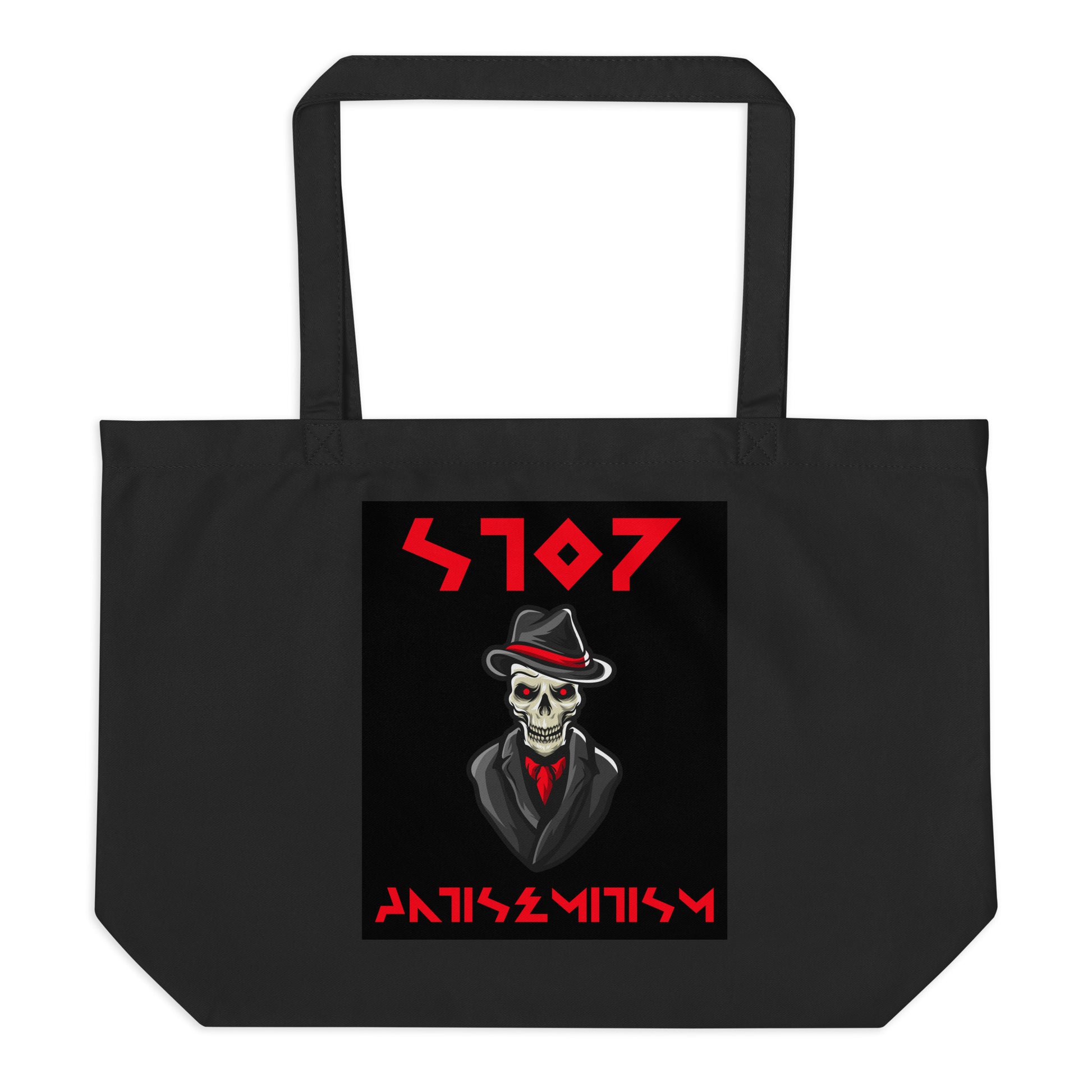 Red Fight | Antisemitism | Large Organic Tote Bag