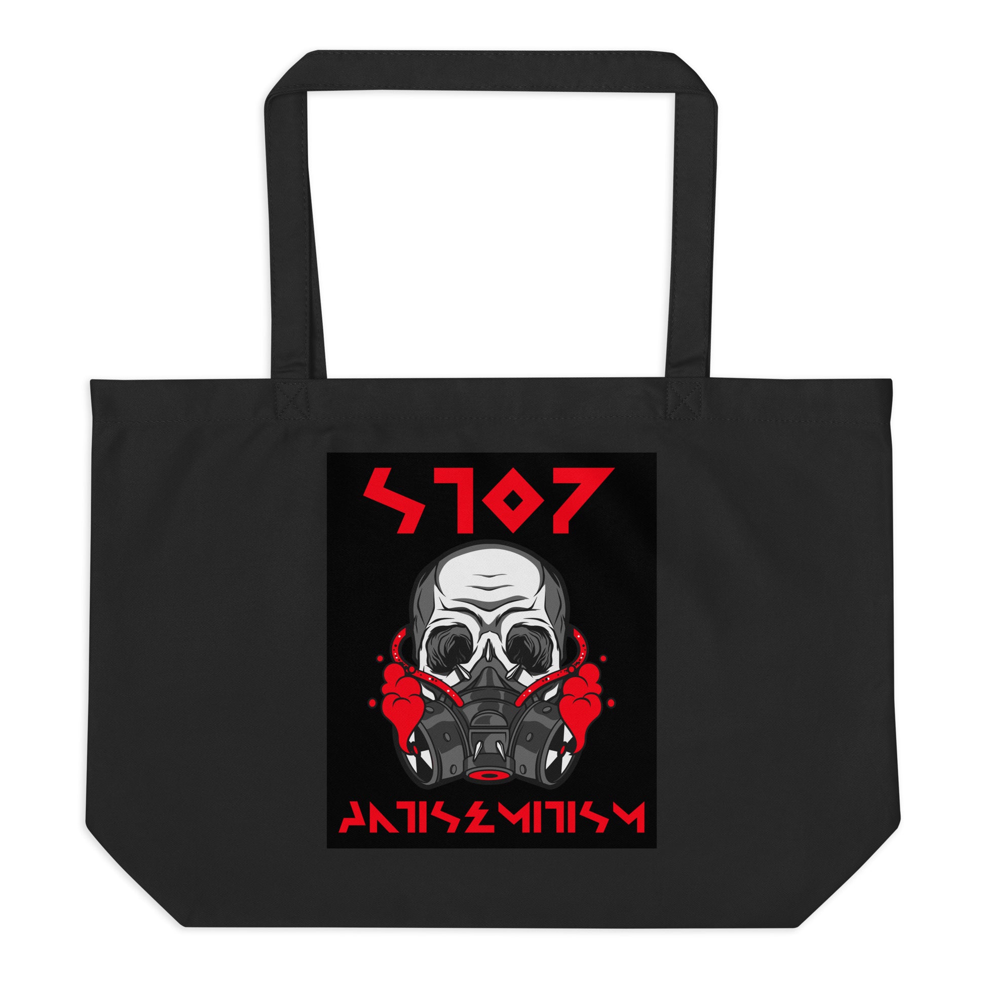 Red Fight | Antisemitism | Large Organic Tote Bag Jouparty