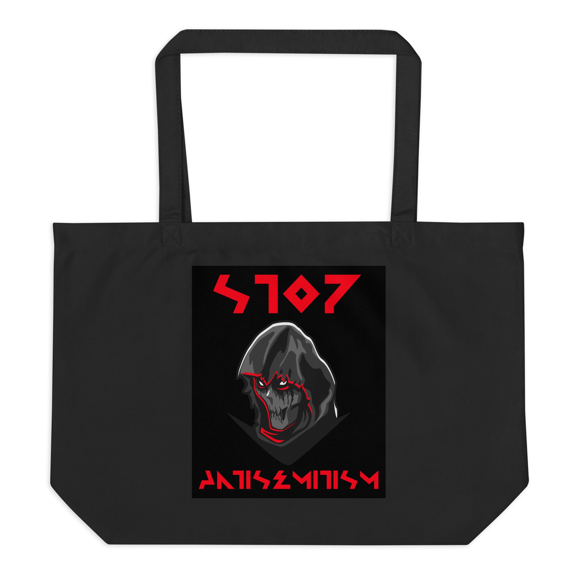 Red Fight | Antisemitism | Large Organic Tote Bag