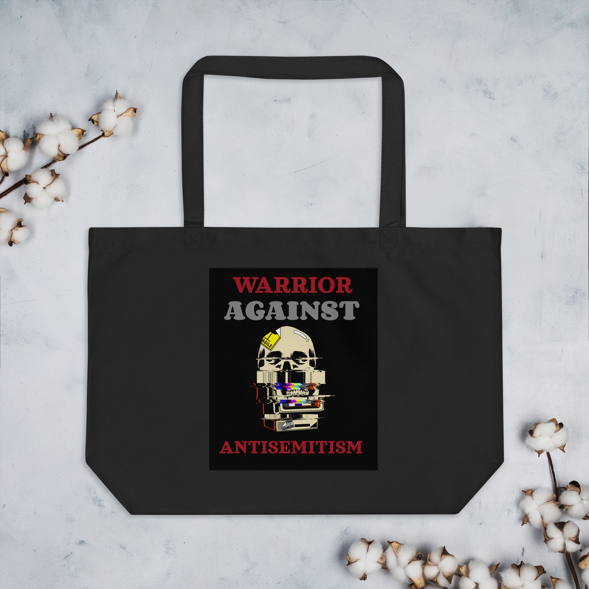 Brave Warrior | Large Organic Tote Bag