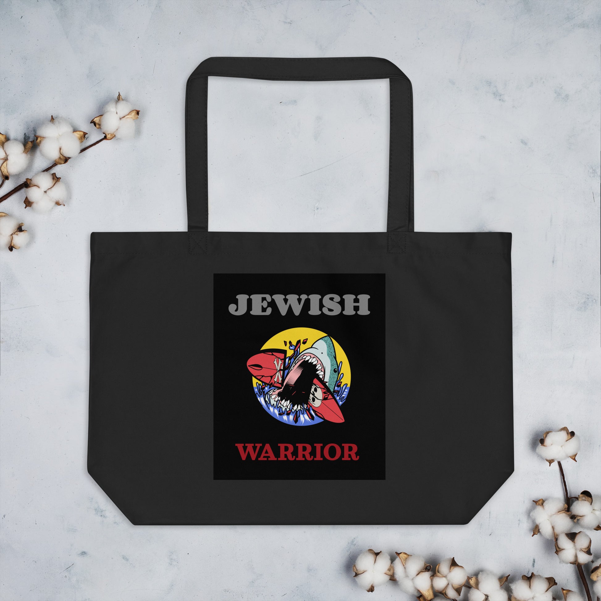 Brave Warrior | Large Organic Tote Bag Jouparty