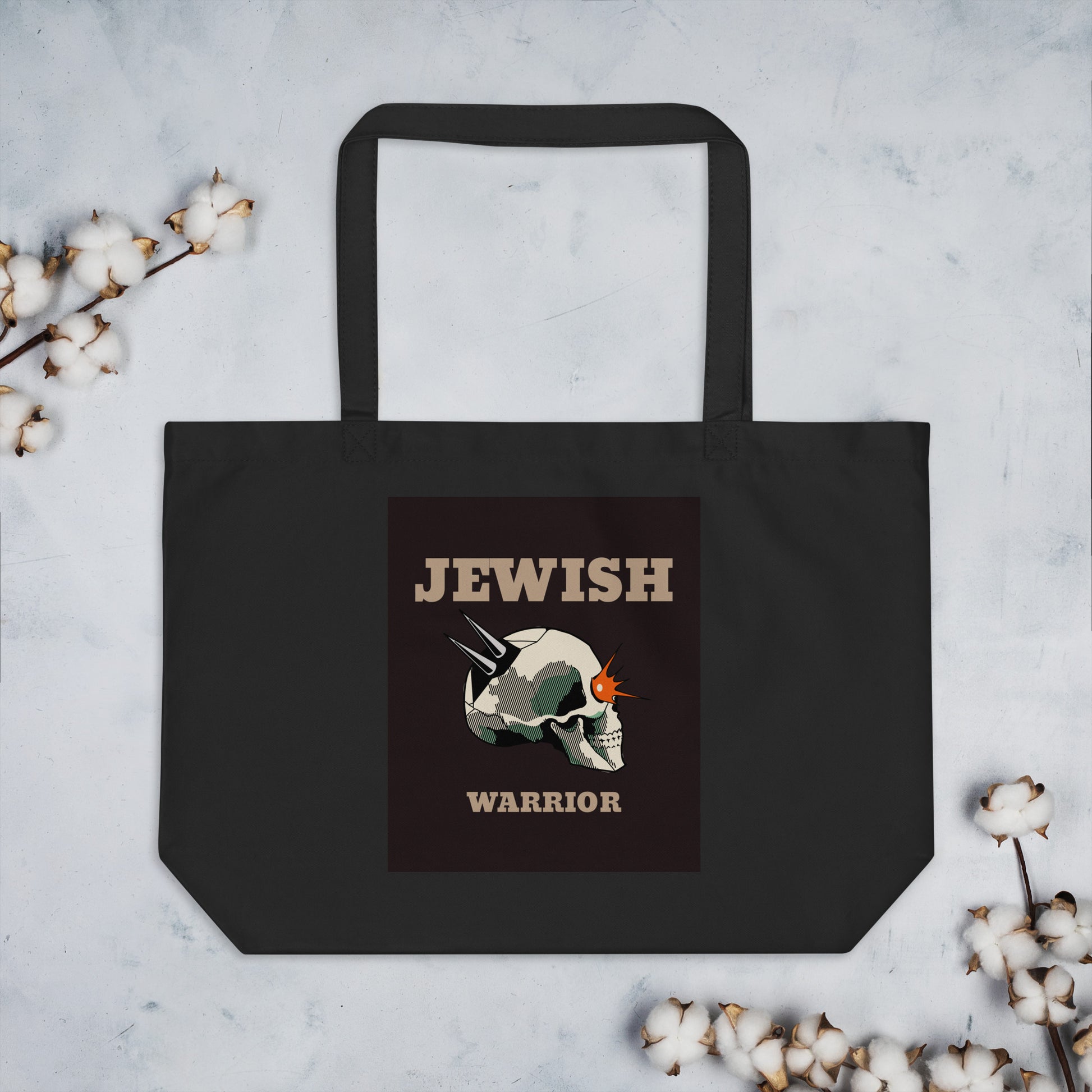 Brave Warrior | Large Organic Tote Bag Jouparty