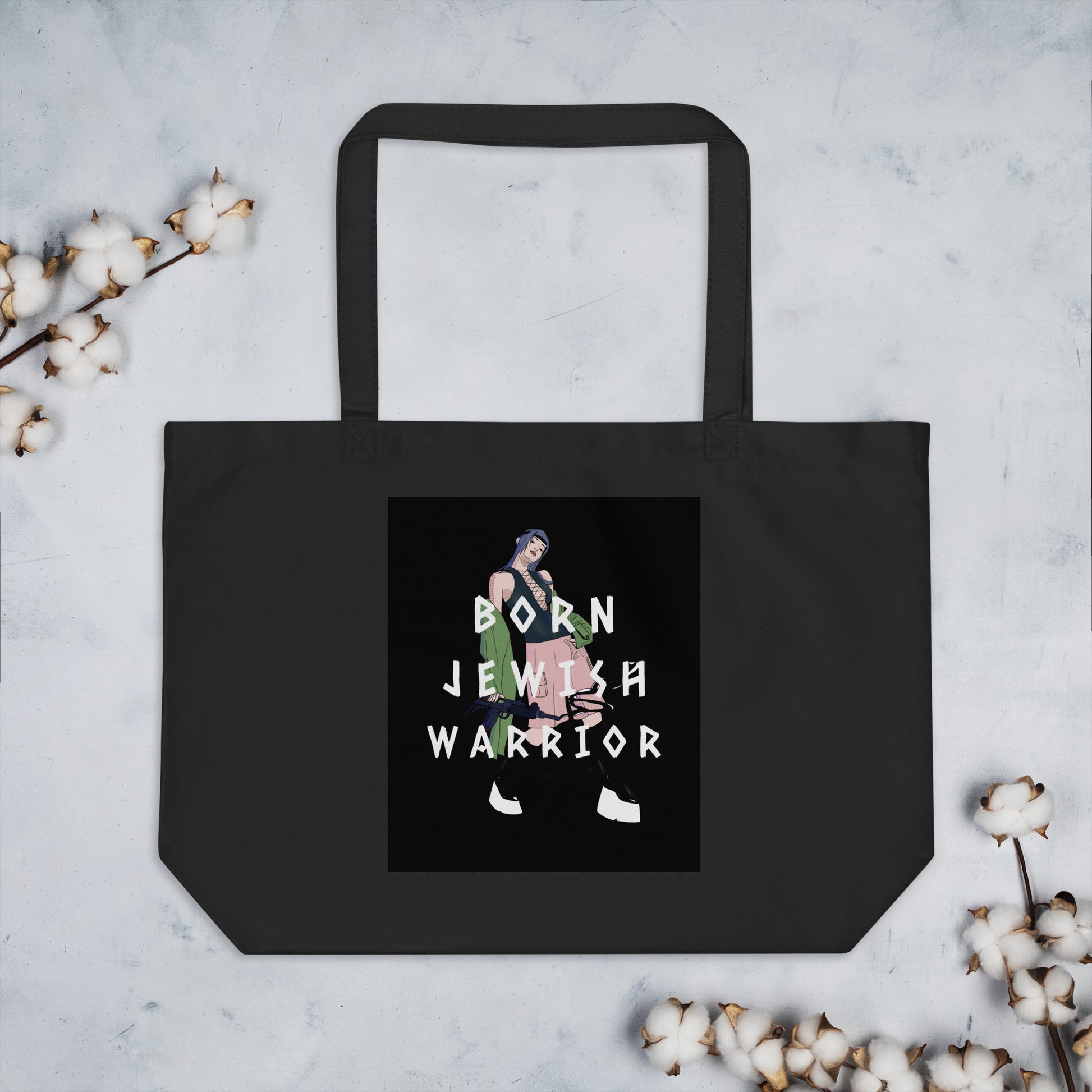 Brave Warrior | Large Organic Tote Bag Jouparty