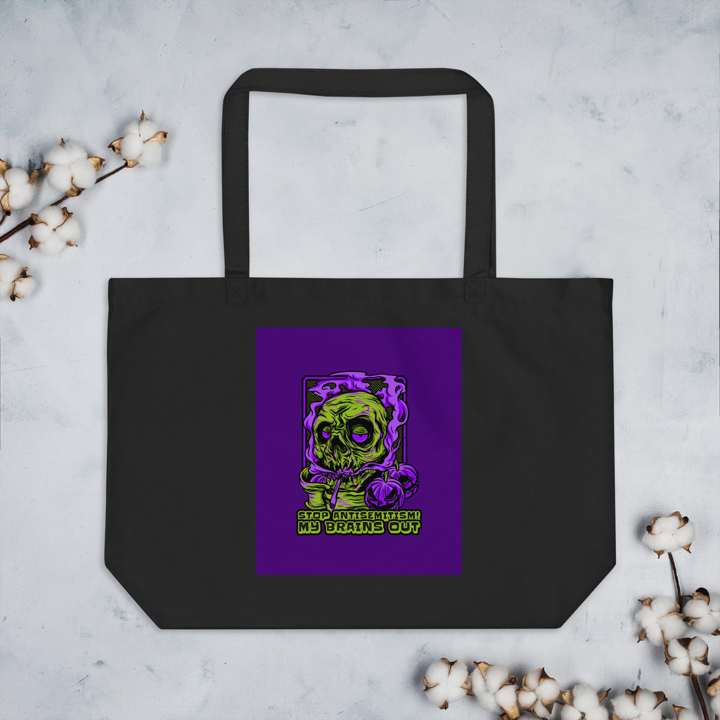 Horror Movie | Antisemitism | Large Organic Tote Bag Jouparty