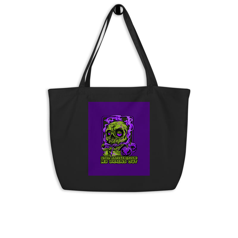 Horror Movie | Antisemitism | Large Organic Tote Bag