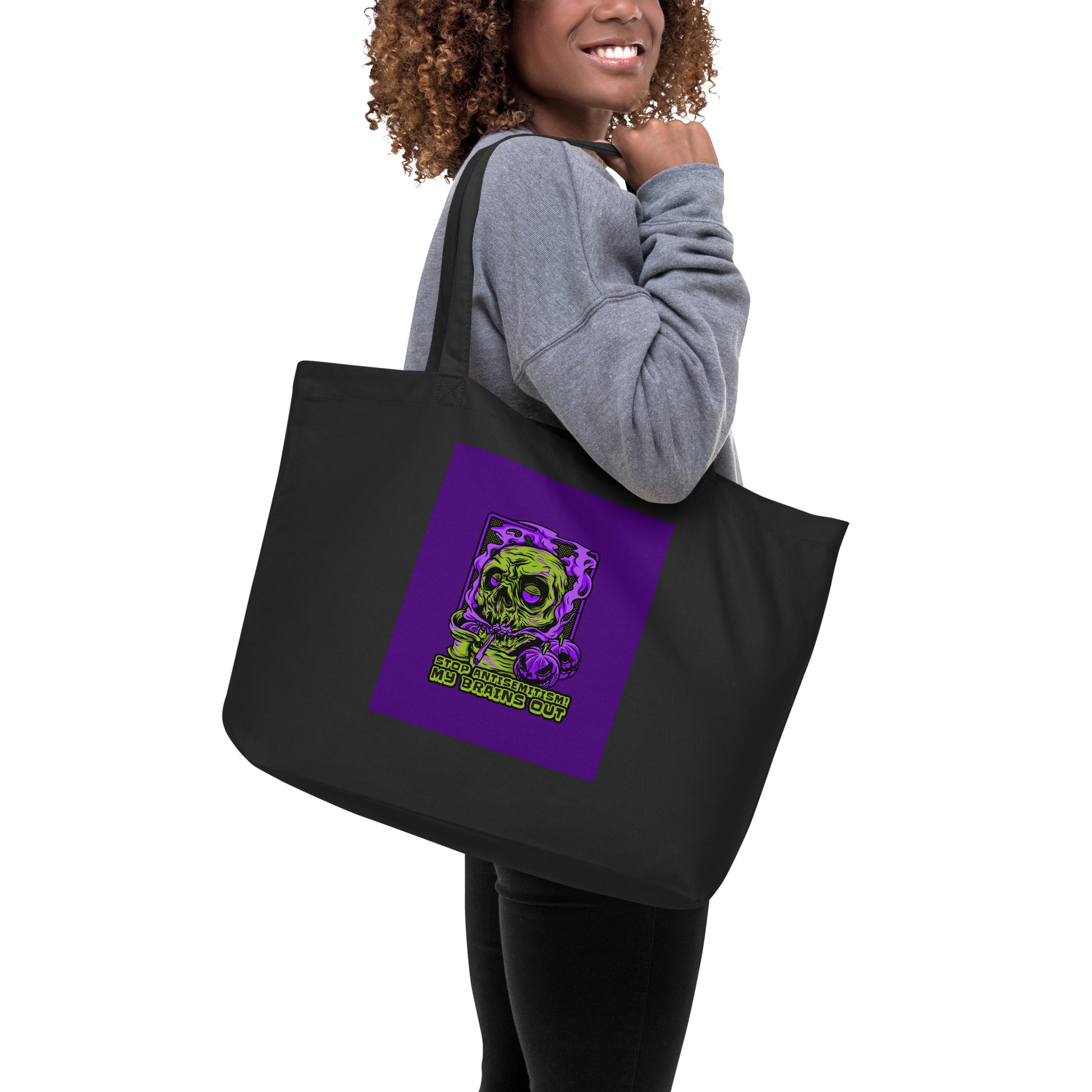 Horror Movie | Antisemitism | Large Organic Tote Bag Jouparty