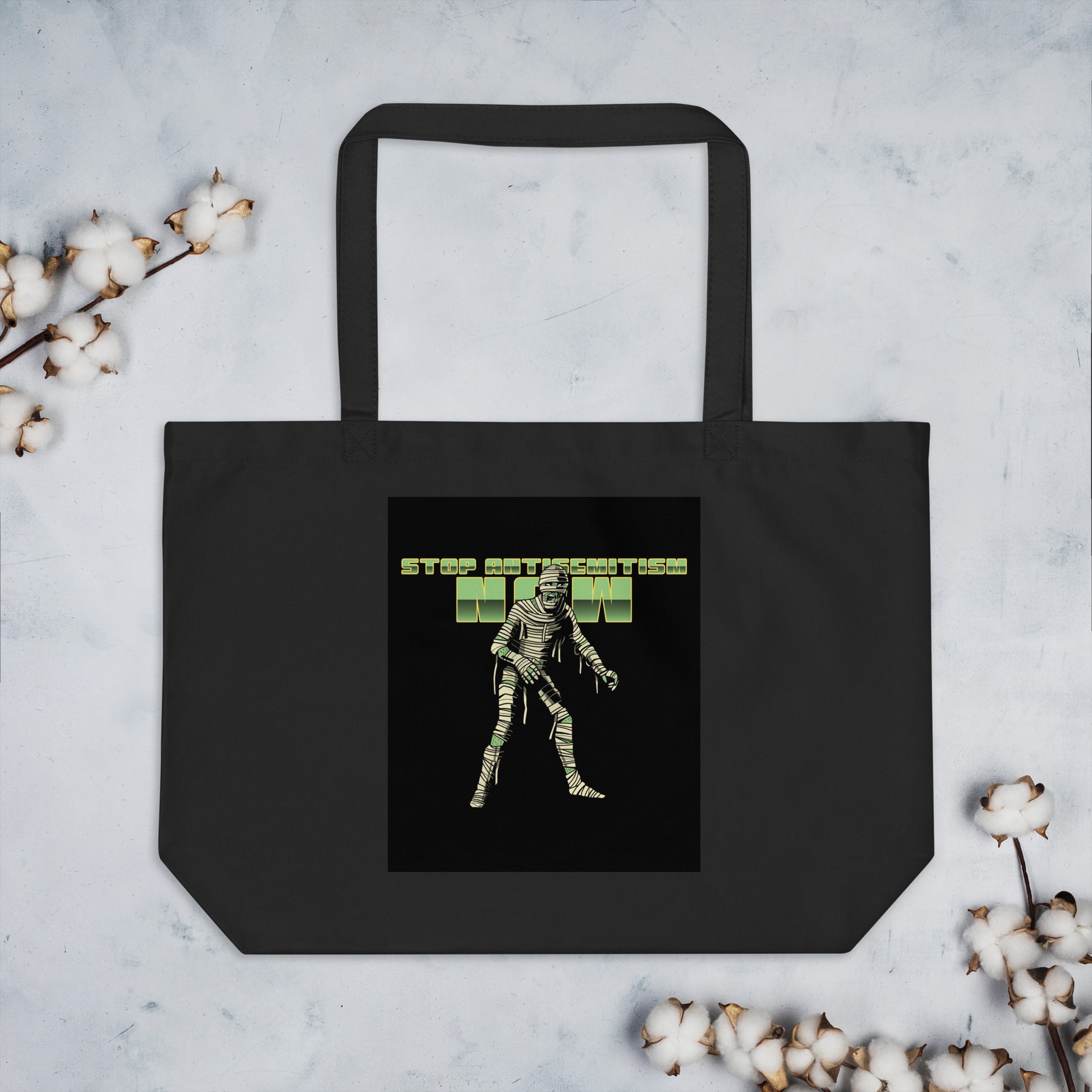 Horror Movie | Antisemitism | Large Organic Tote Bag