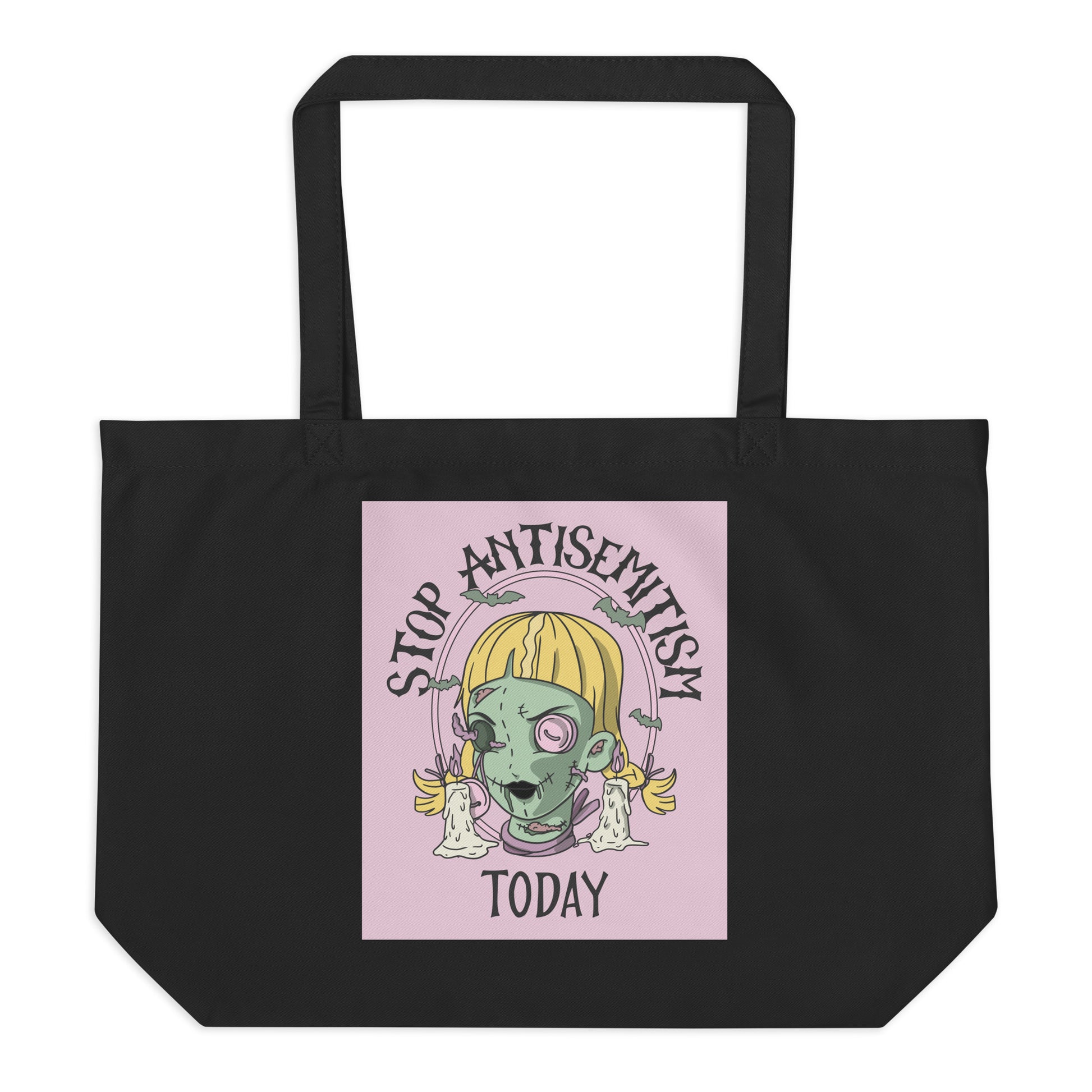 Horror Movie | Antisemitism | Large Organic Tote Bag