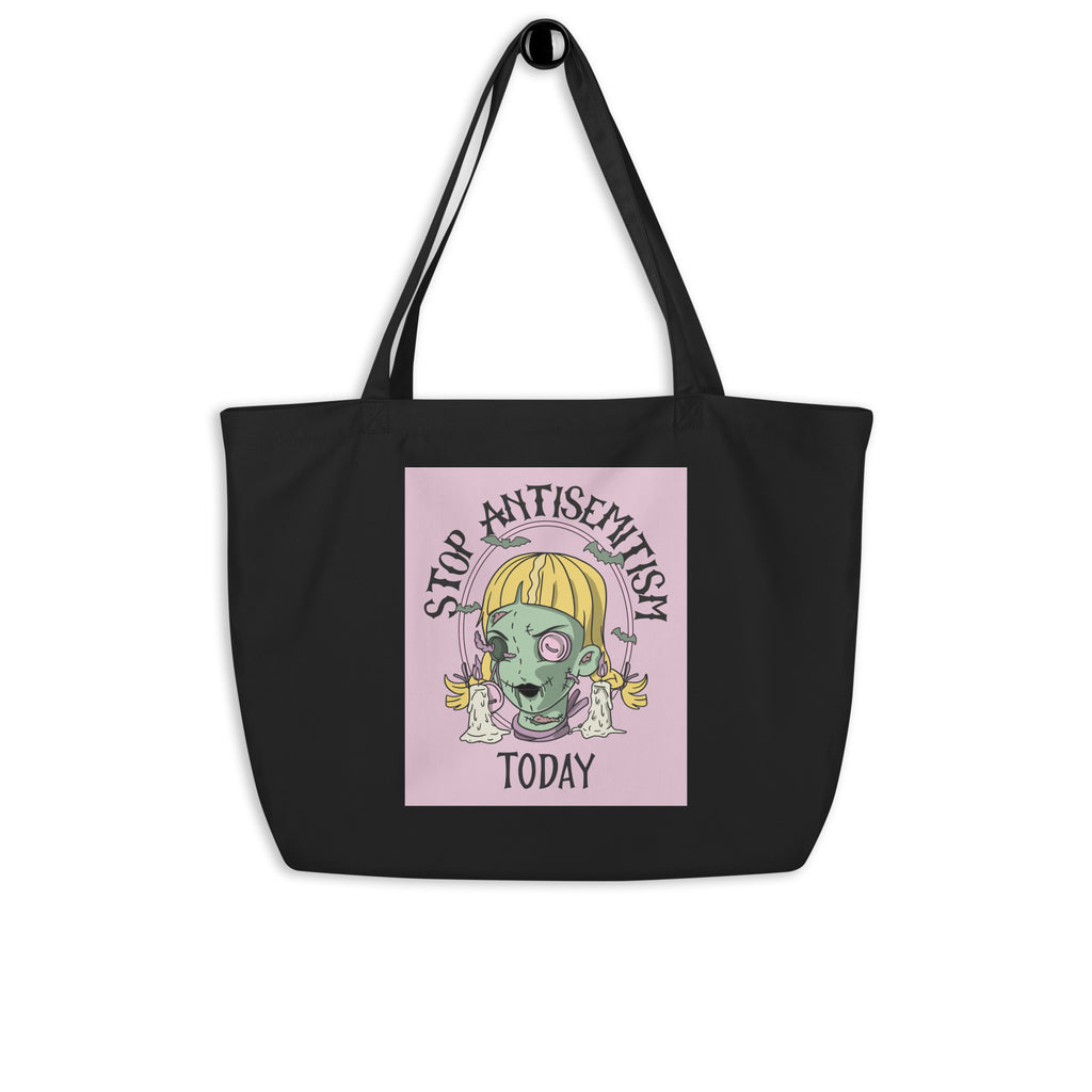 Horror Movie | Antisemitism | Large Organic Tote Bag