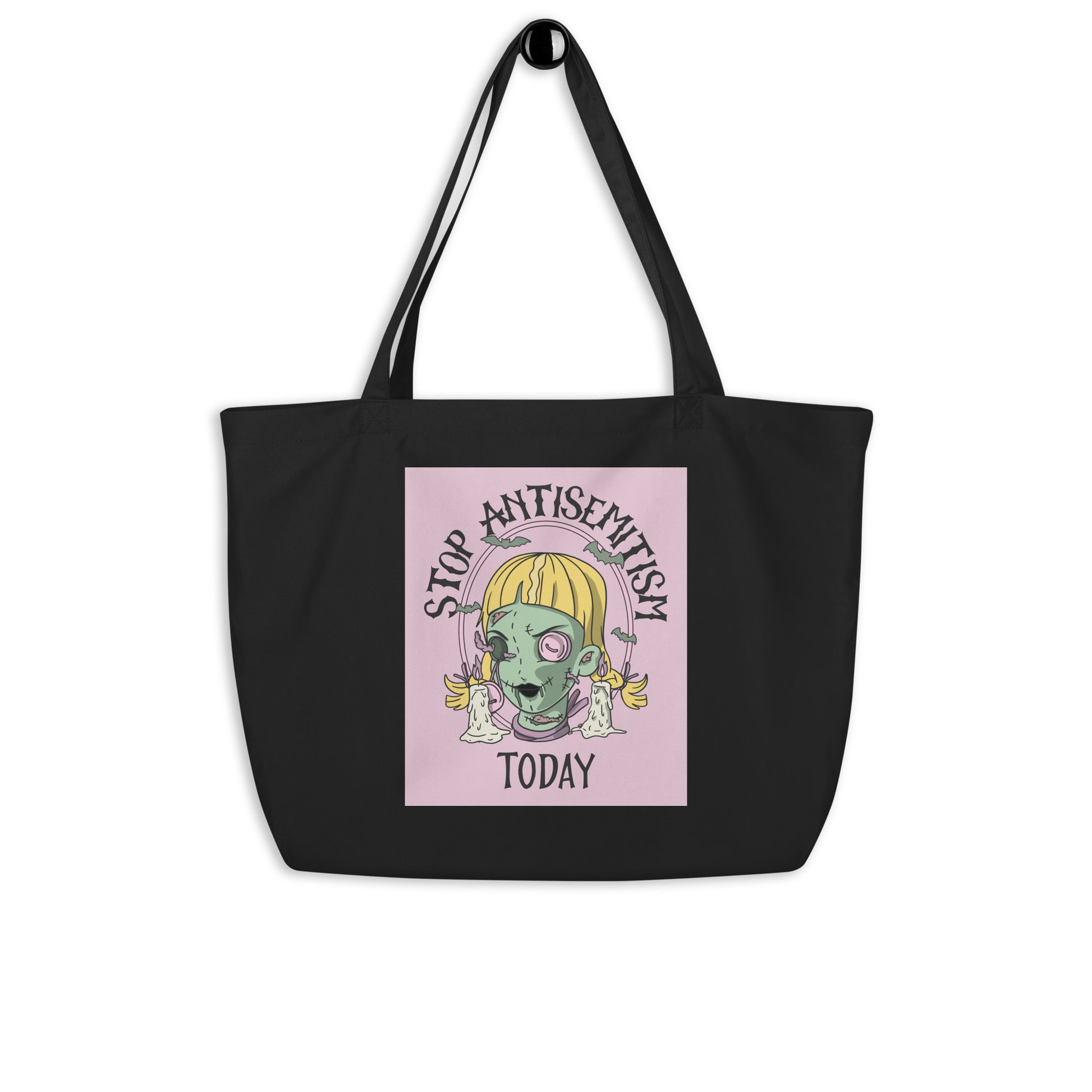 Horror Movie | Antisemitism | Large Organic Tote Bag