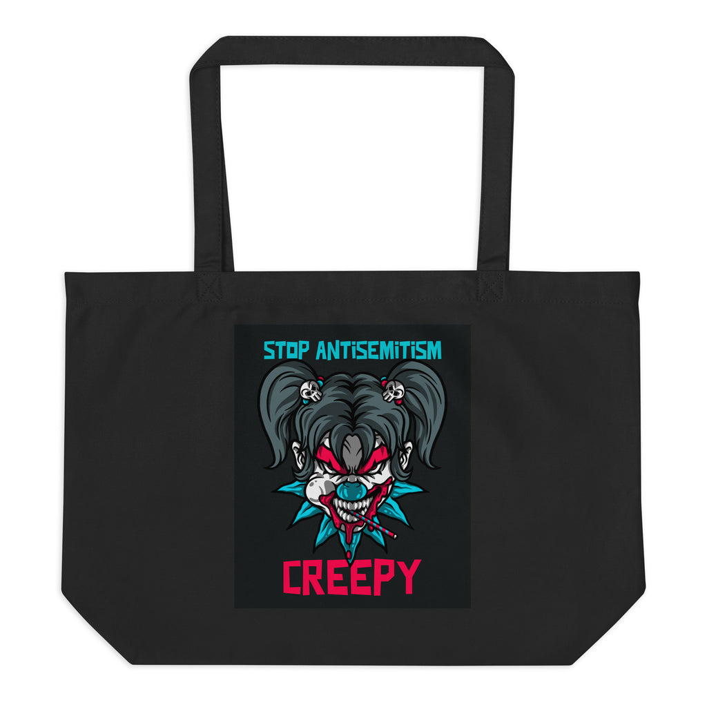 Horror Movie | Antisemitism | Large Organic Tote Bag Jouparty