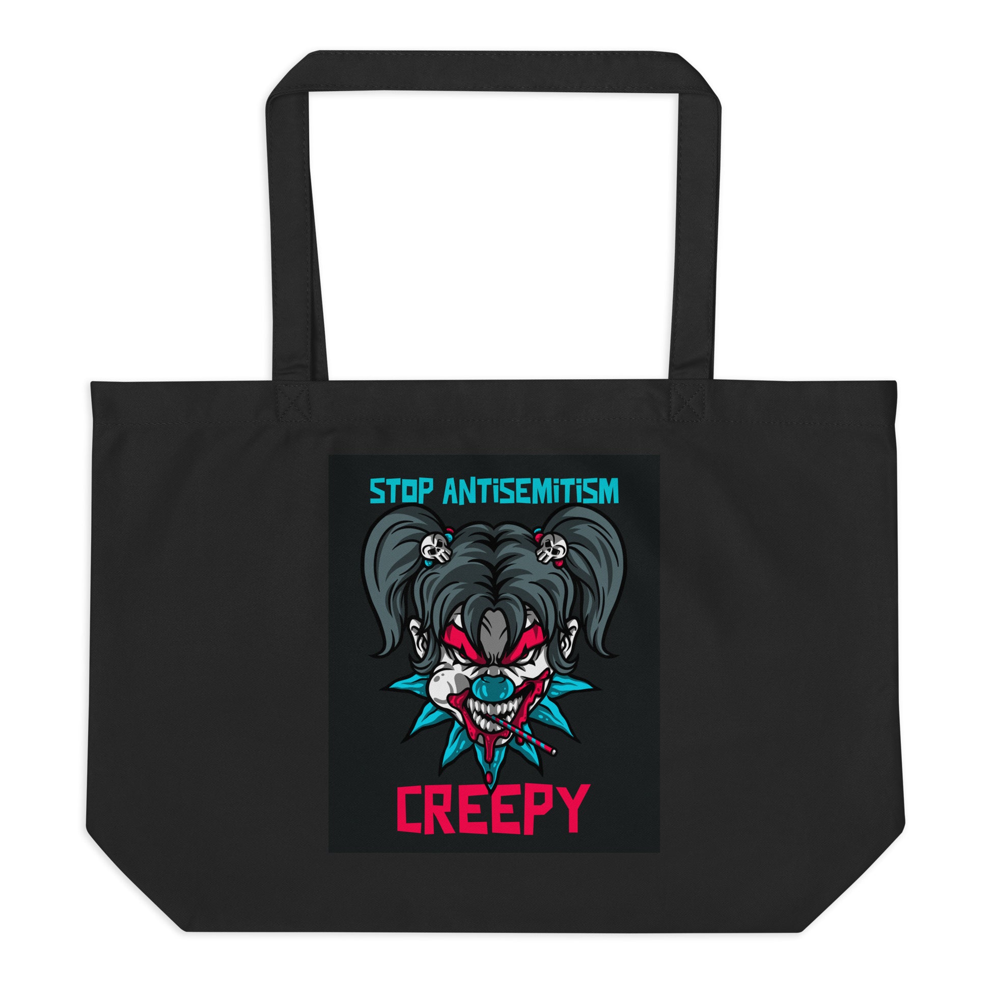 Horror Movie | Antisemitism | Large Organic Tote Bag Jouparty