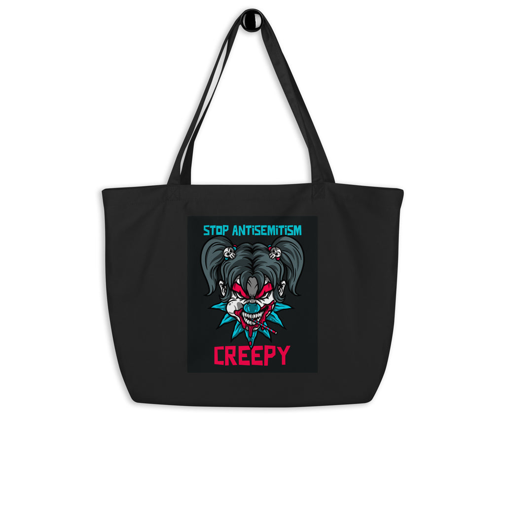 Horror Movie | Antisemitism | Large Organic Tote Bag Jouparty