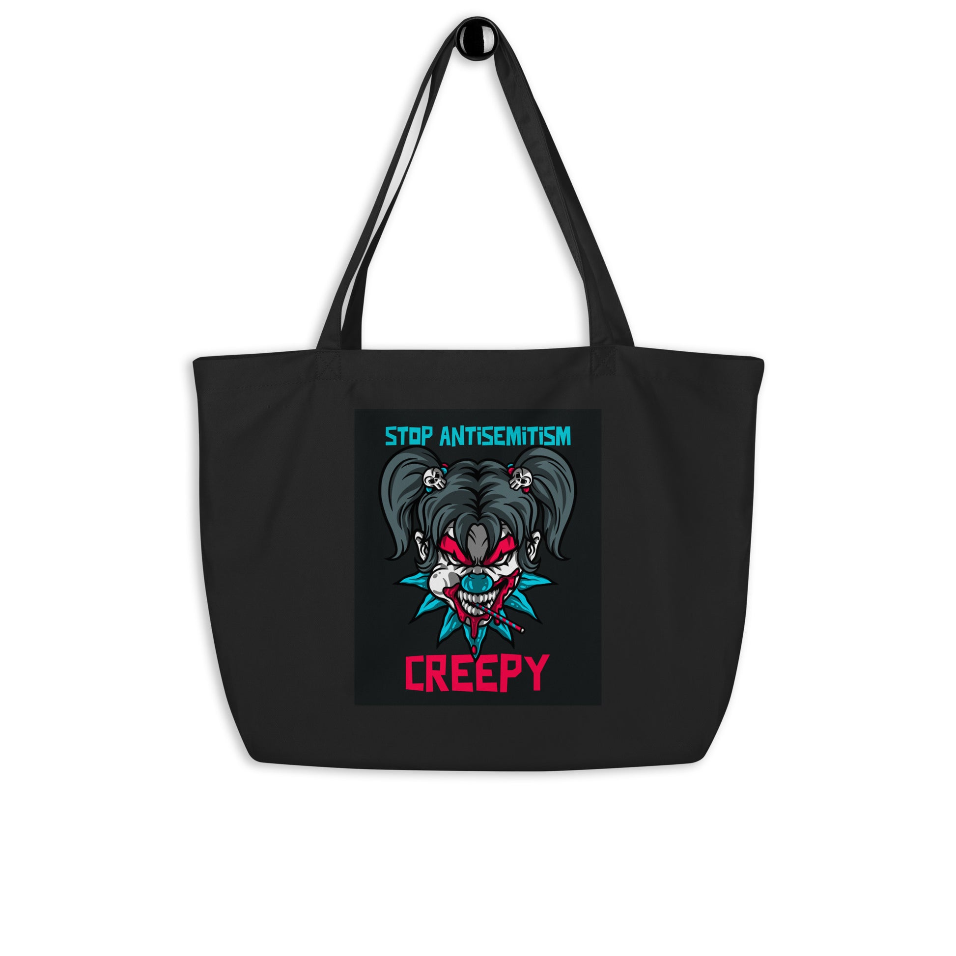 Horror Movie | Antisemitism | Large Organic Tote Bag Jouparty