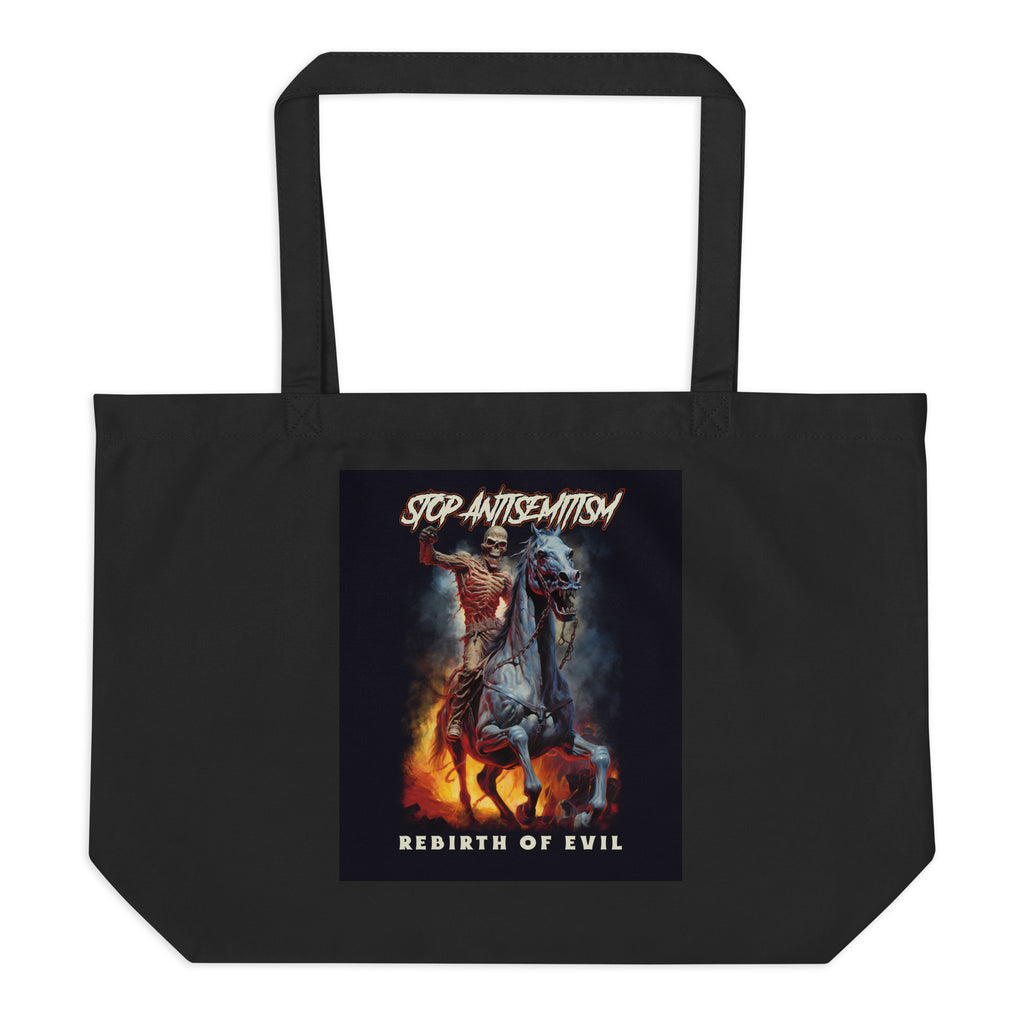 Horror Movie | Antisemitism | Large Organic Tote Bag Jouparty