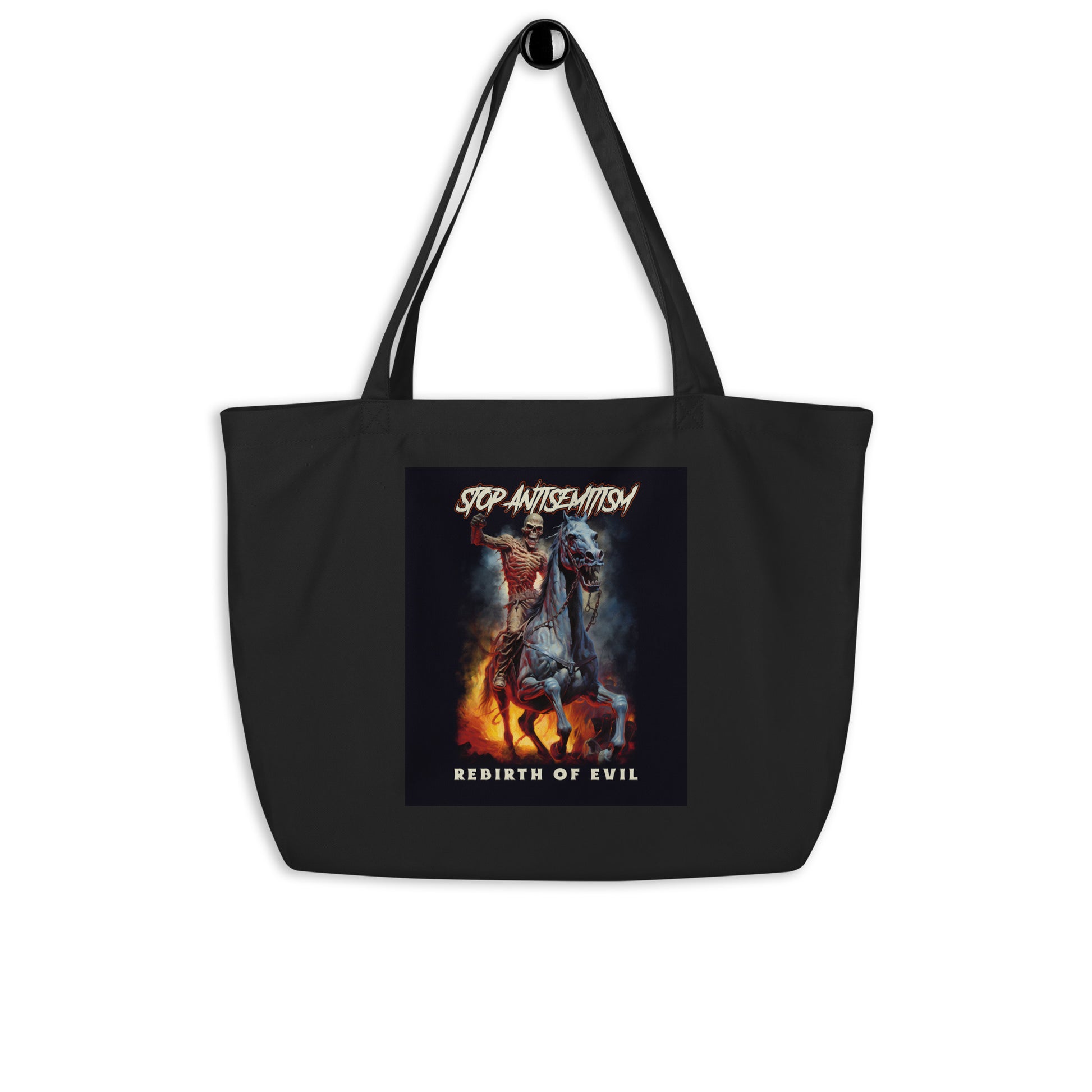 Horror Movie | Antisemitism | Large Organic Tote Bag Jouparty