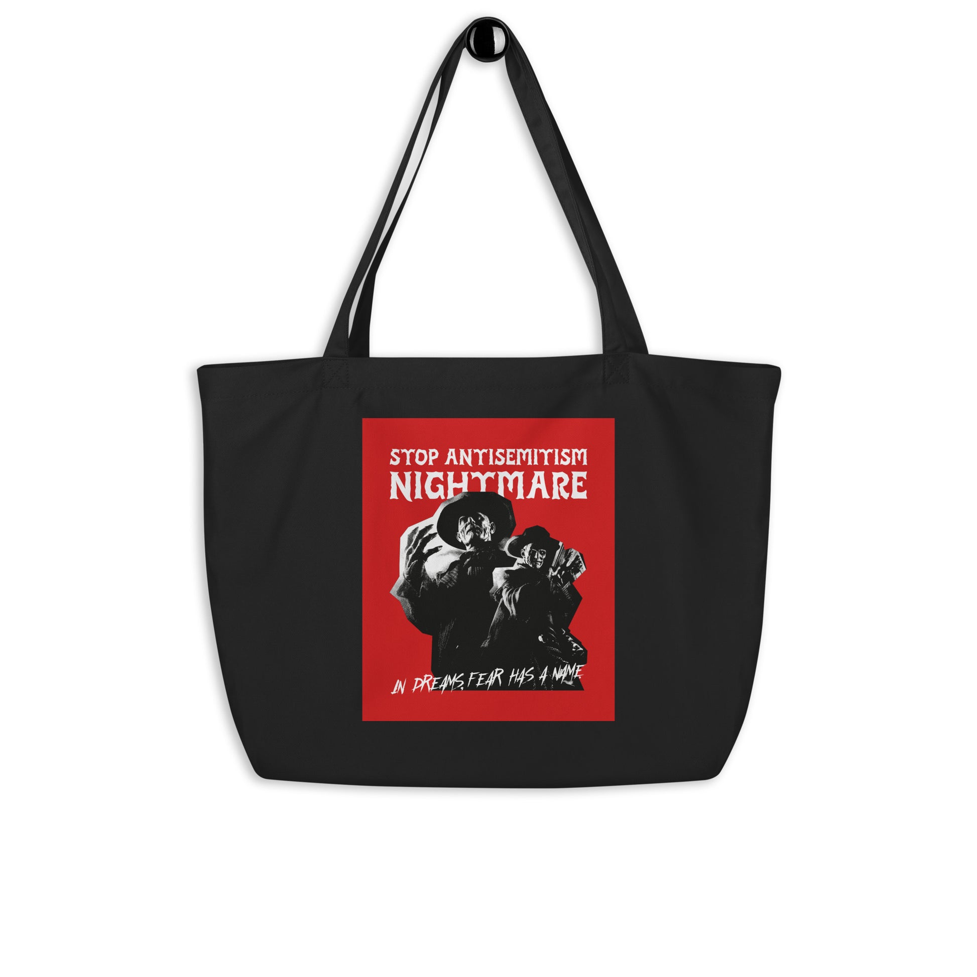 Horror Movie | Antisemitism | Large Organic Tote Bag Jouparty
