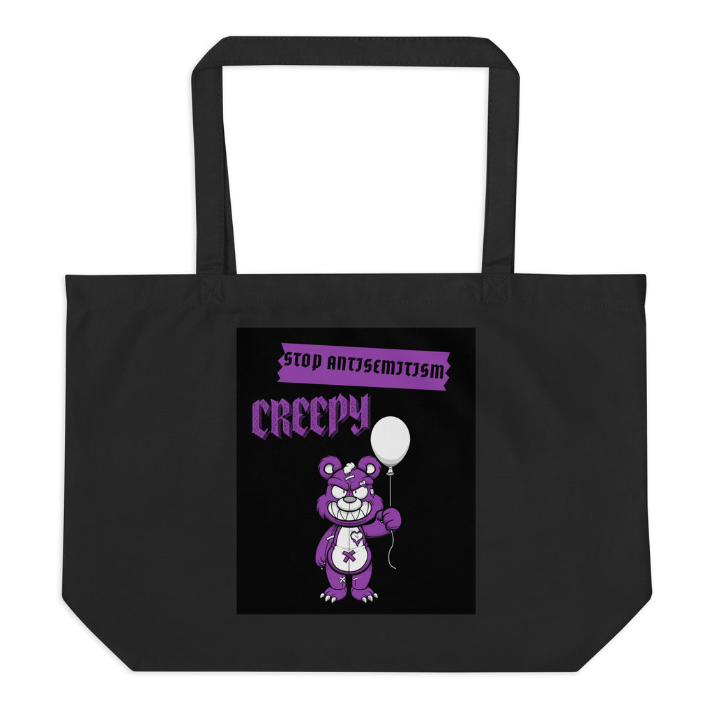 Horror Movie | Antisemitism | Large Organic Tote Bag Jouparty
