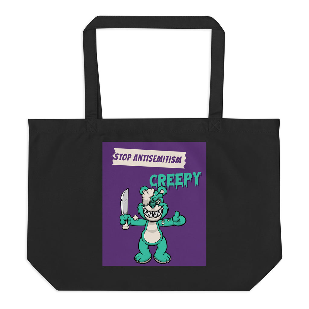 Horror Movie | Antisemitism | Large Organic Tote Bag Jouparty