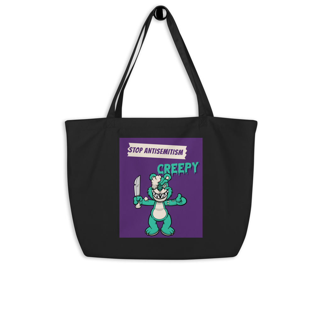 Horror Movie | Antisemitism | Large Organic Tote Bag Jouparty