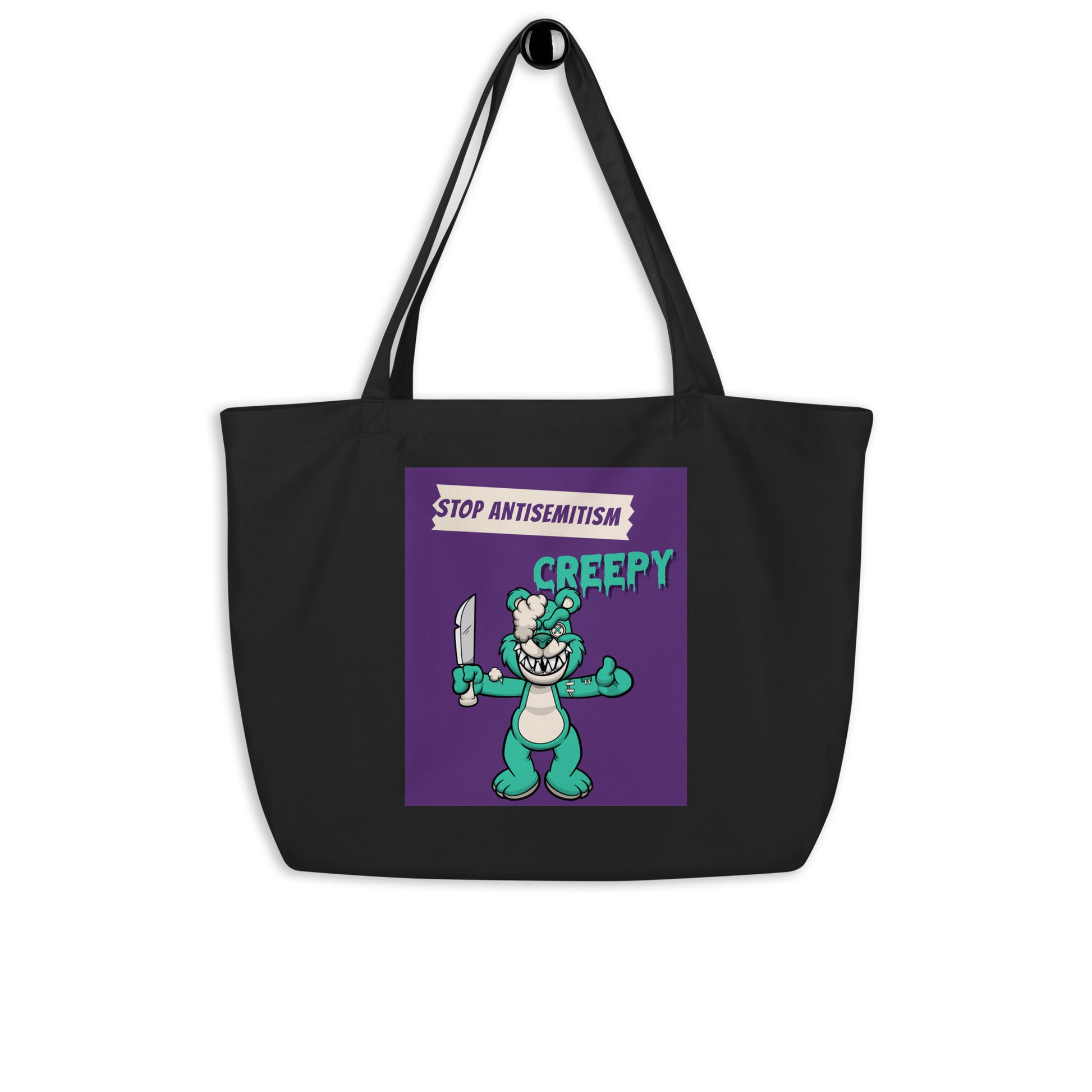 Horror Movie | Antisemitism | Large Organic Tote Bag Jouparty