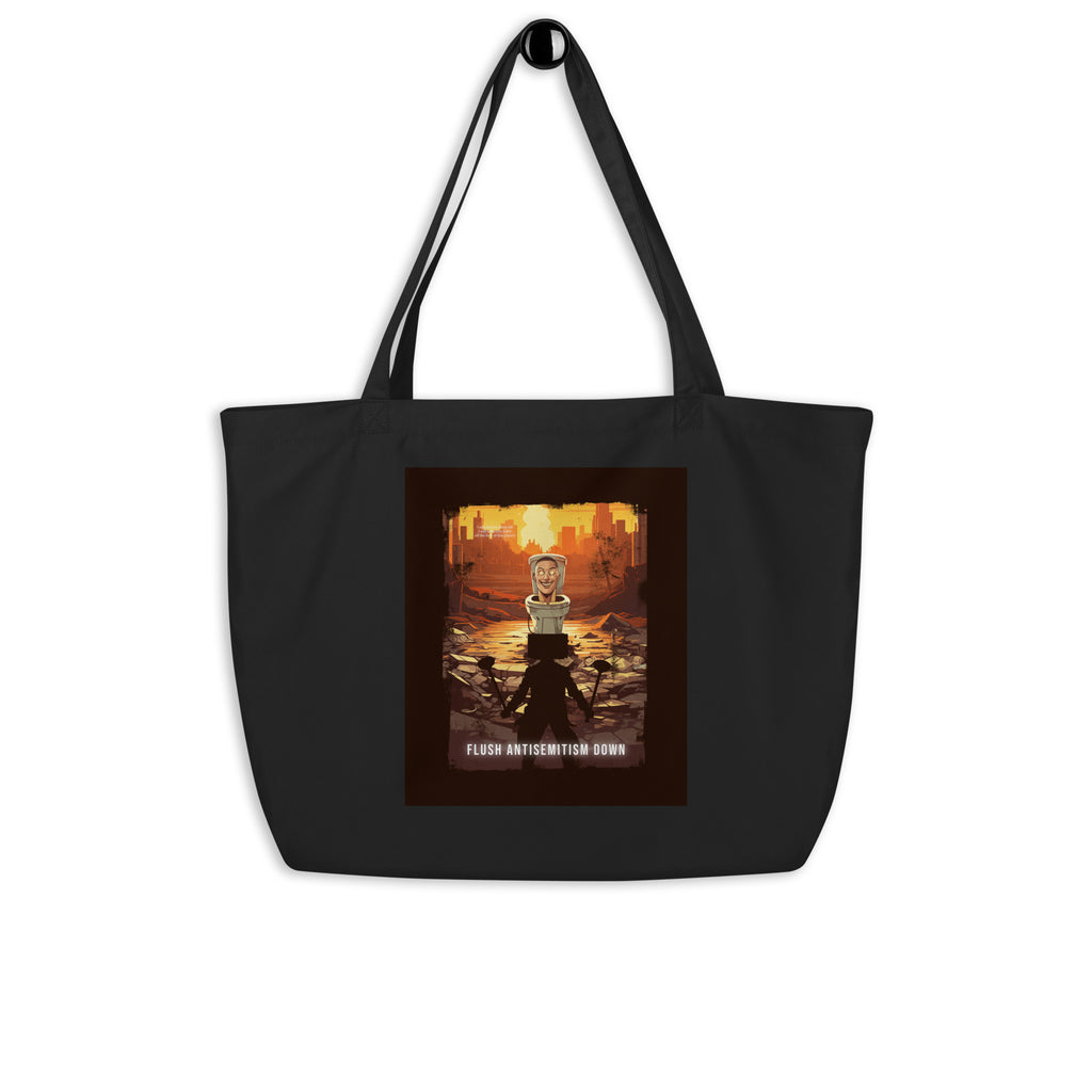 Horror Movie | Antisemitism | Large Organic Tote Bag Jouparty