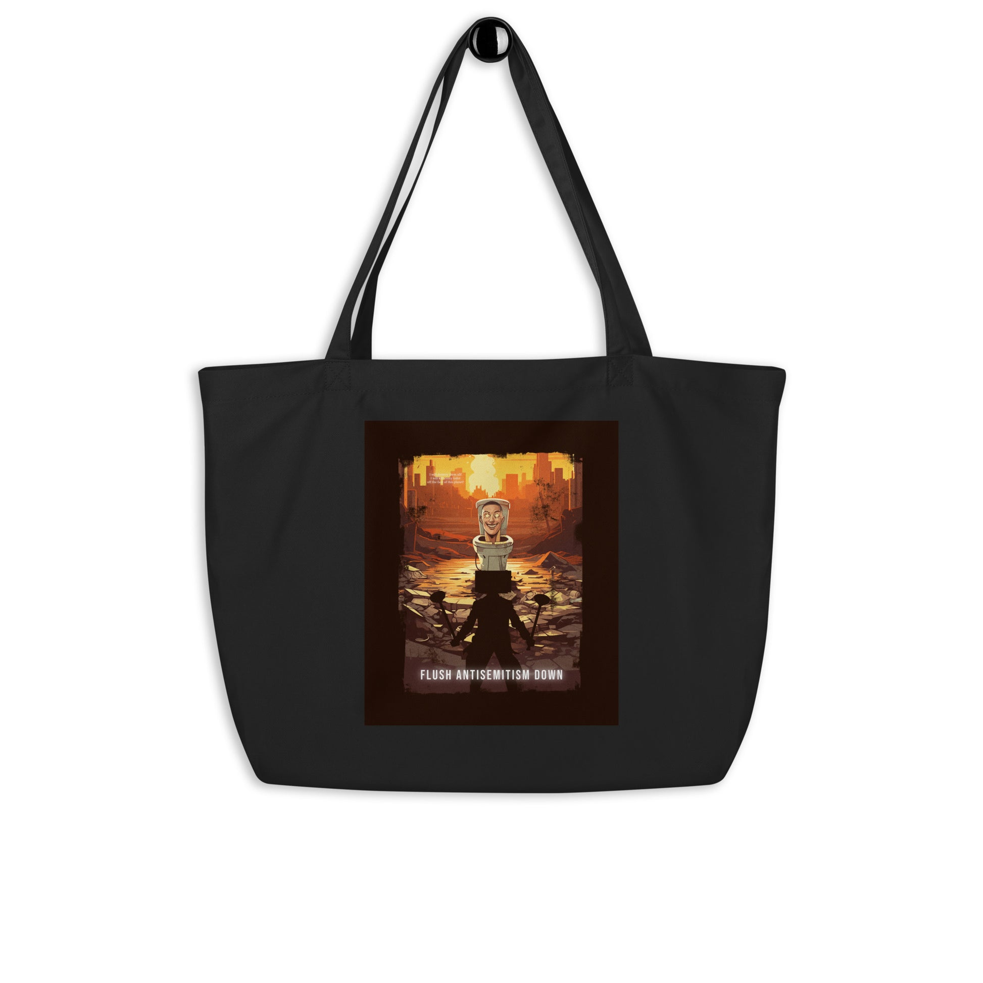 Horror Movie | Antisemitism | Large Organic Tote Bag Jouparty