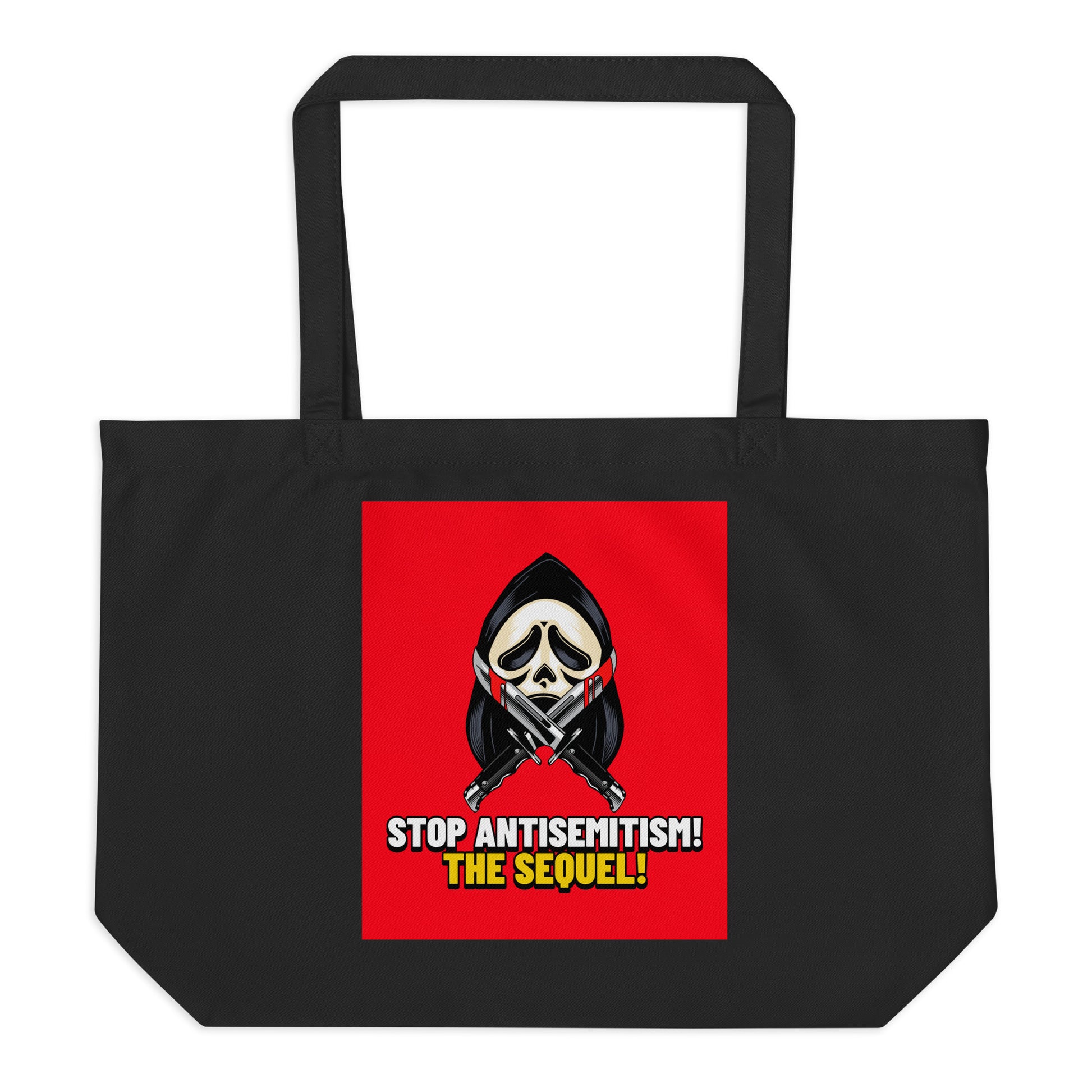 Horror Movie | Antisemitism | Large Organic Tote Bag Jouparty