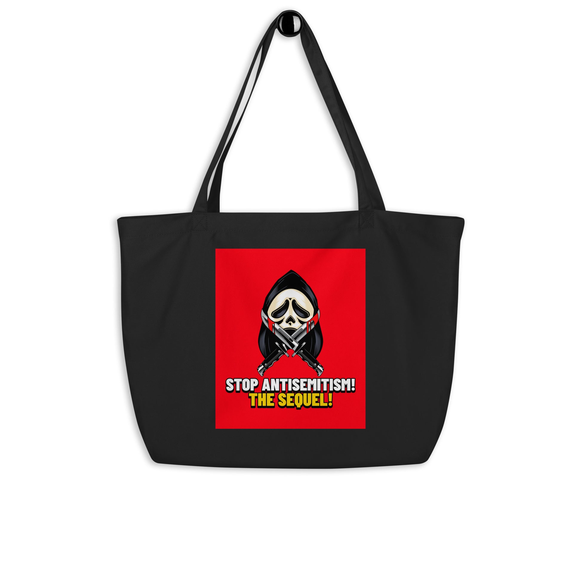 Horror Movie | Antisemitism | Large Organic Tote Bag Jouparty